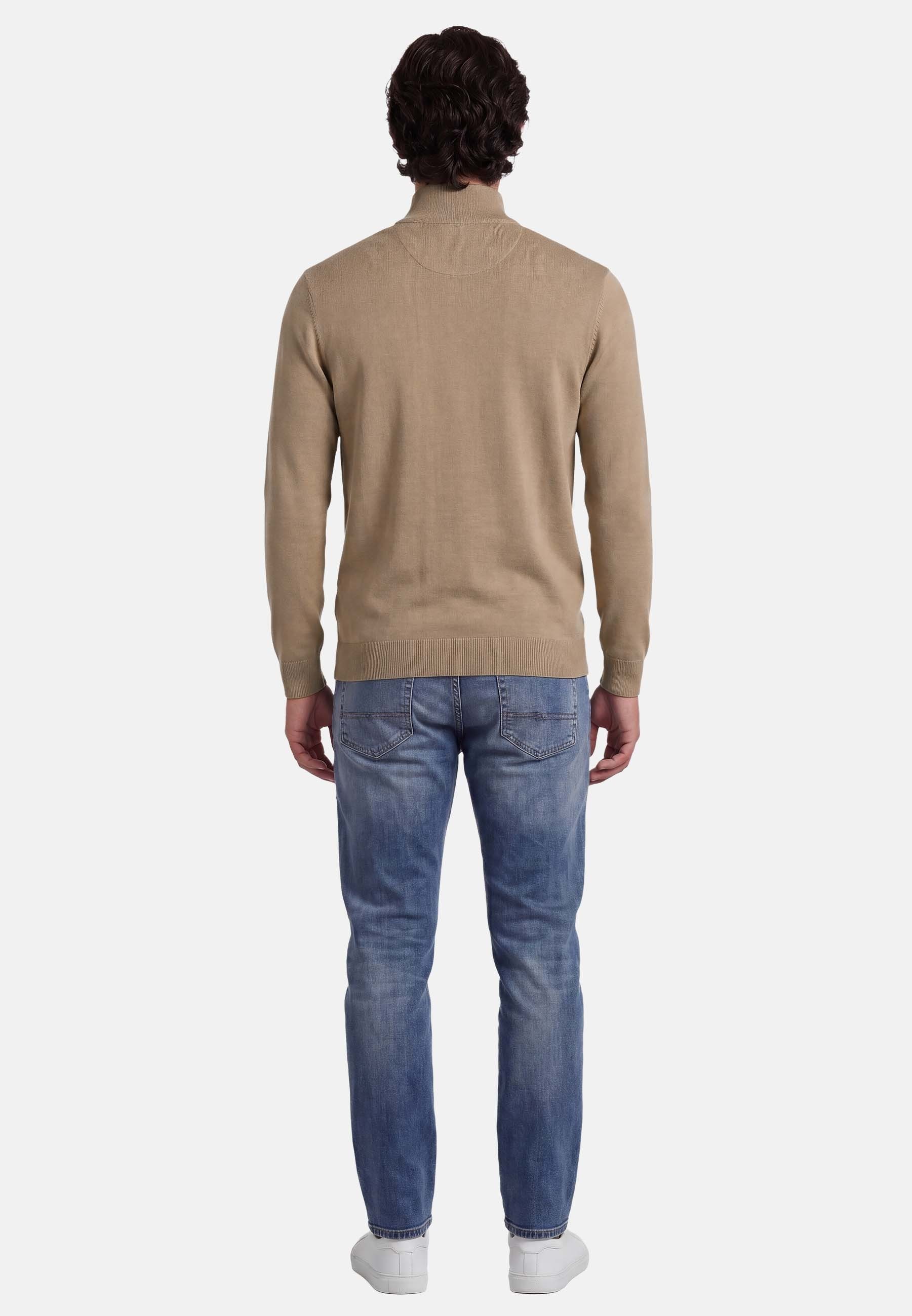 U.S. Polo Assn. Stehkragenpullover USKnooxx – Herren Half-Zip Strickpullover Baumwoll-Viskose-Mix, weiche Qualität und sportiver Look – Bild 4 von 5