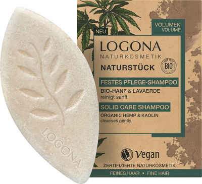 LOGONA Haarshampoo, Festes Shampoo Hanf & Lavaerde