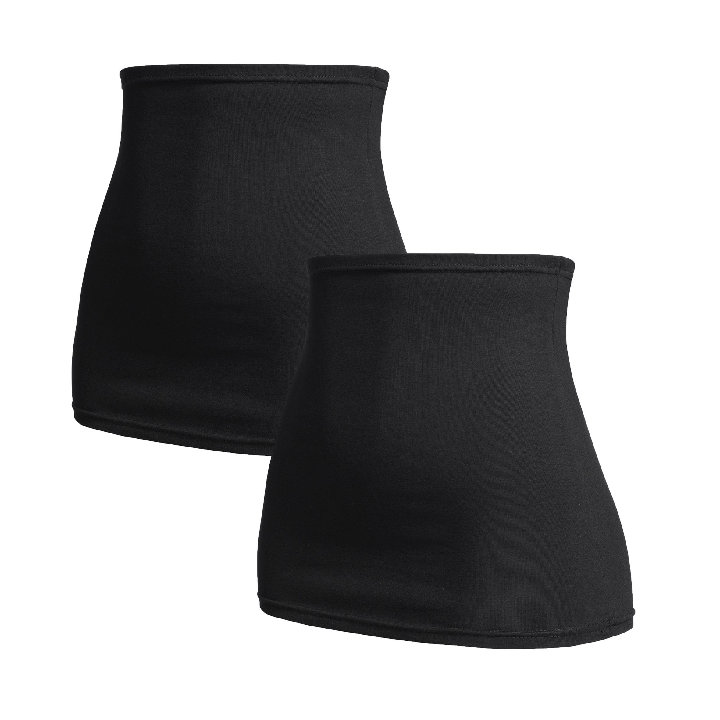 Herzmutter Bauchband Tube-Nierenwärmer - 2er-Set - Baumwolle - Shirtverlängerung
