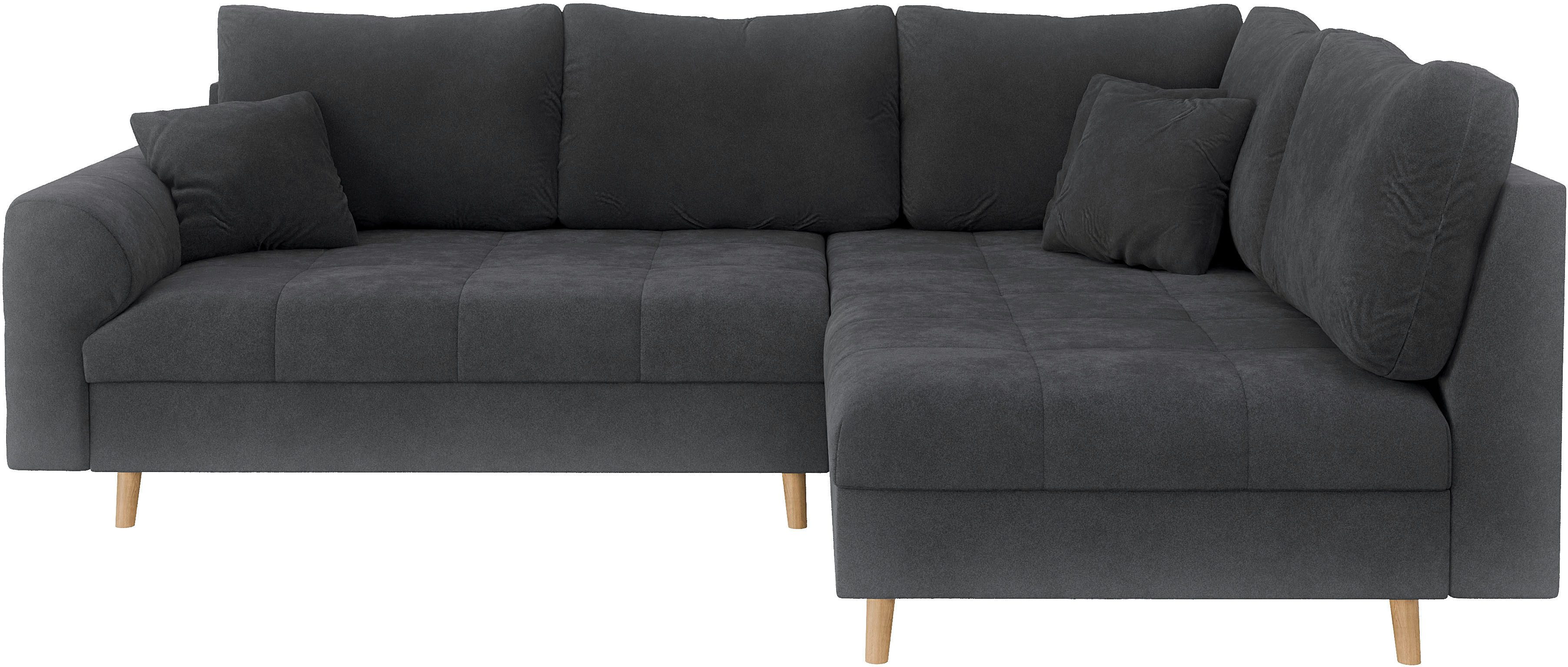 Home affaire Ecksofa "CHARRE L-Form mit Ottomane, Maße B/T/H: 231/161/81 cm günstig online kaufen