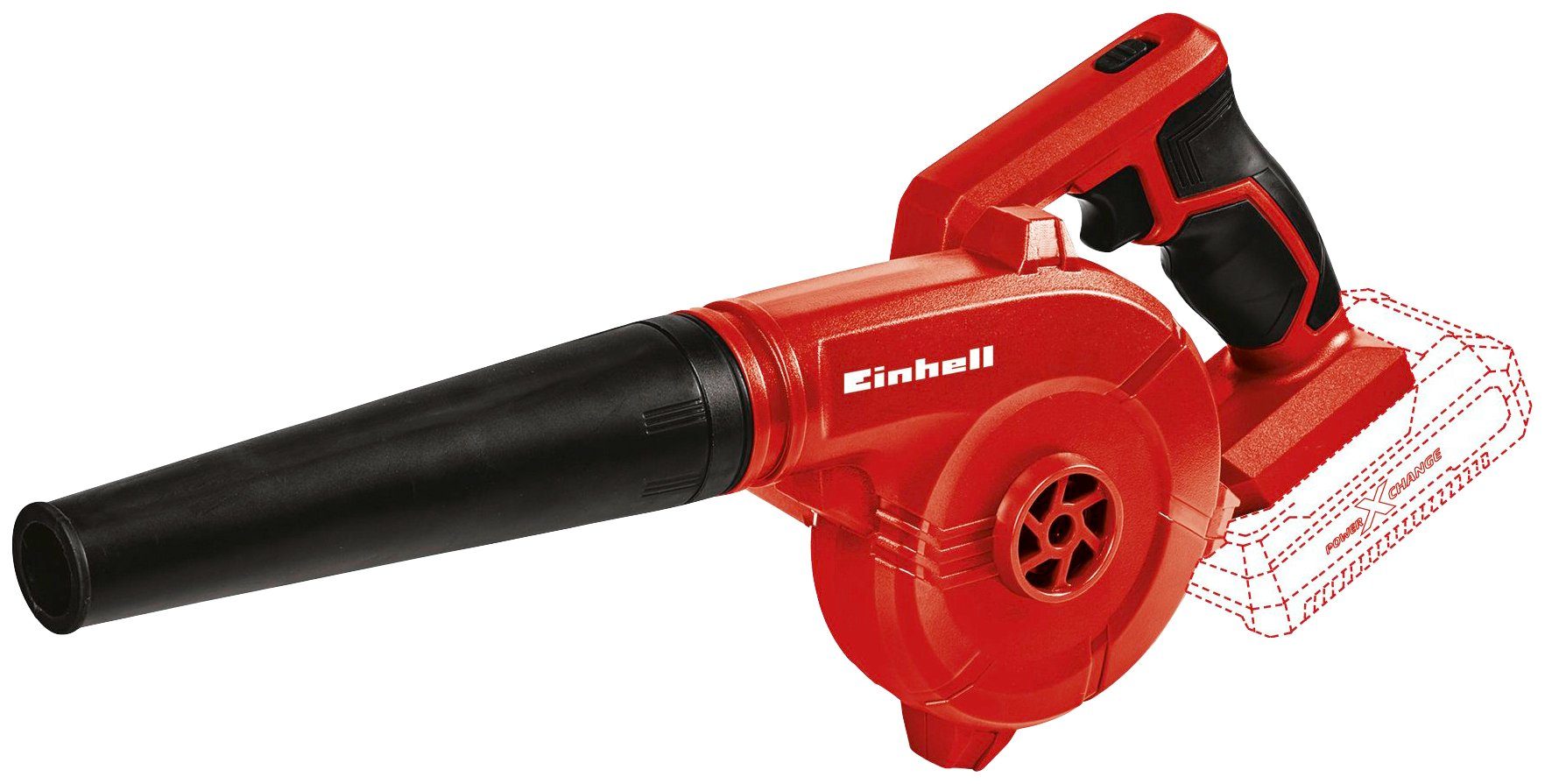 Einhell Akku-Gebläse TE-CB 18/180 Li - Solo, ohne Akku und Ladegerät, inkl. Adapter