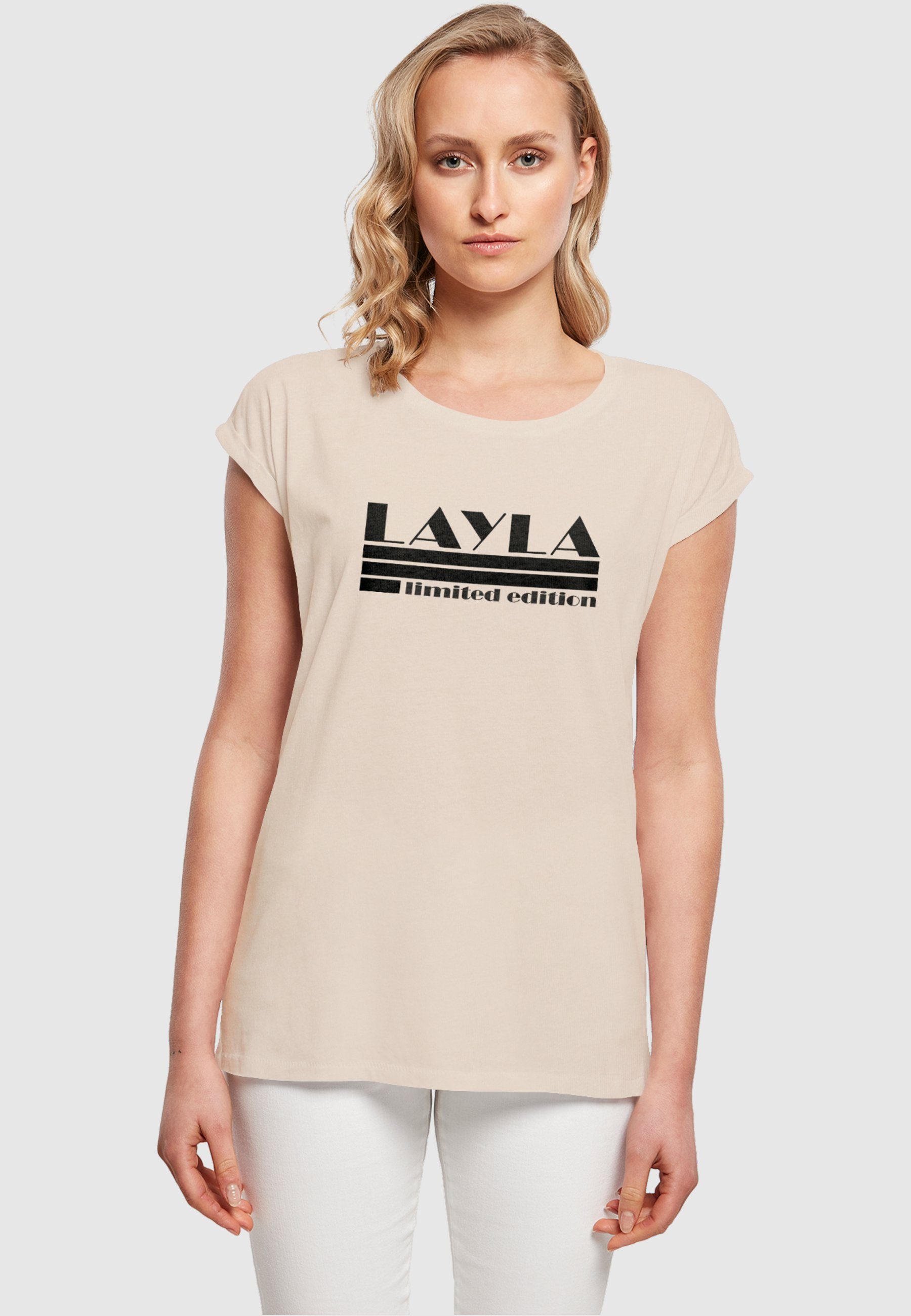 Damen T-Shirt (1-tlg) T-Shirt whitesand Edition Layla Ladies Merchcode - Limited