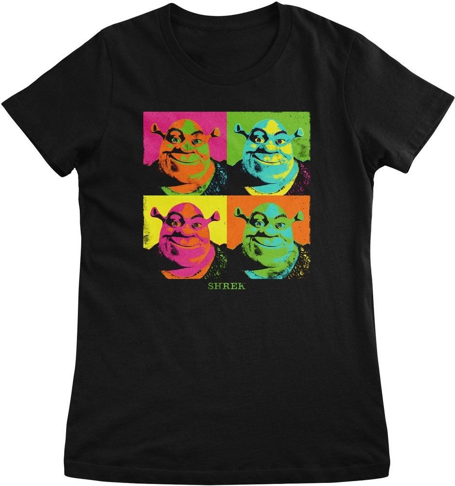 Shrek T-Shirt Shrek Pop-Art Girly Tee