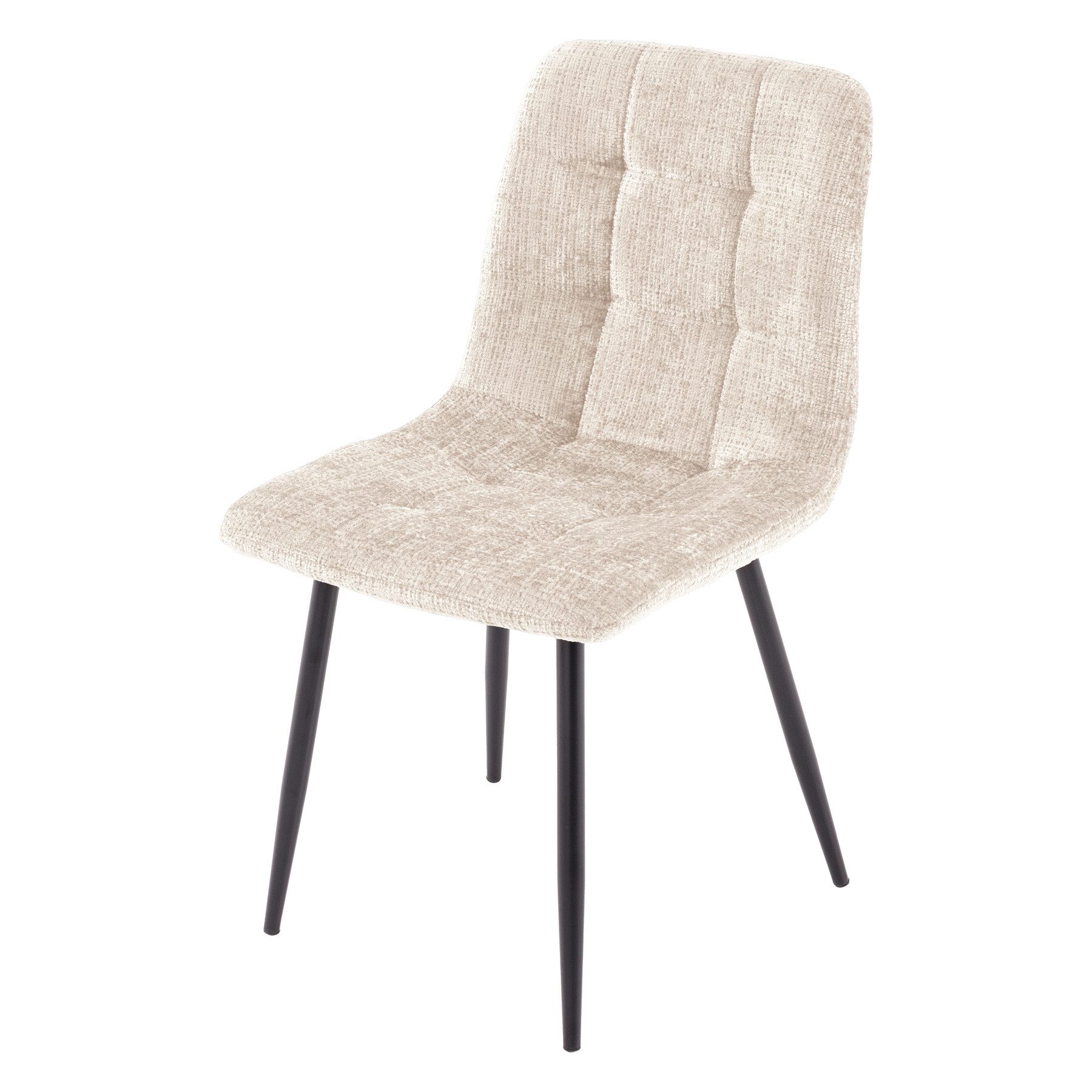 riess-ambiente Esszimmerstuhl TRES CHIC champagner greige/schwarz -Chenille günstig online kaufen