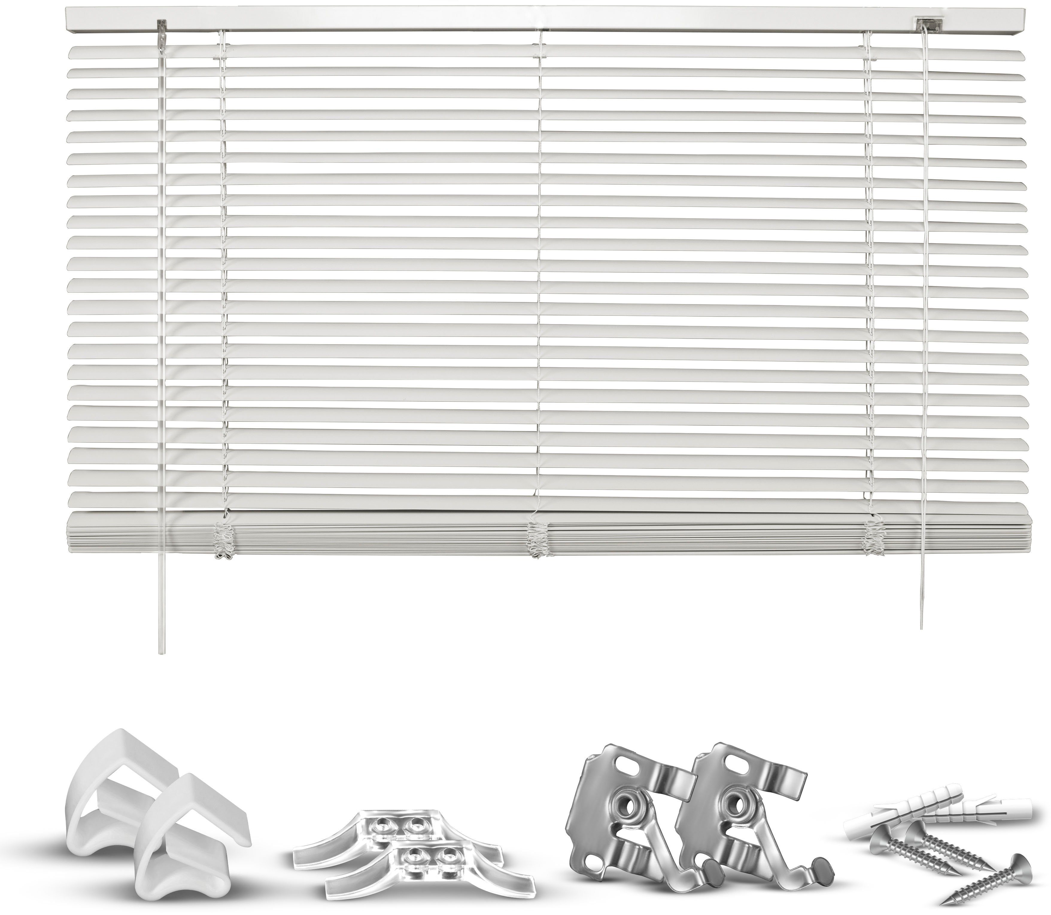 Good Life Jalousie Matti, ohne Bohren, freihängend, Klemmfix-Jalousie aus Aluminium