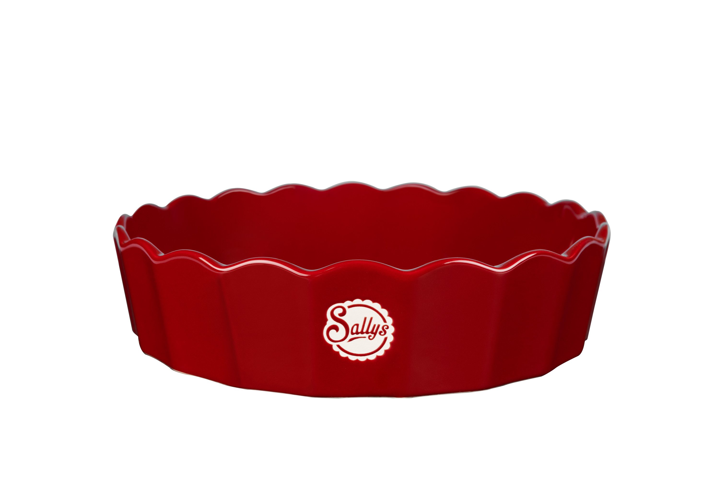 Sallys Auflaufform Stoneware Ofenform rund 32,5 x 7 cm - aus natürlichen Materialien