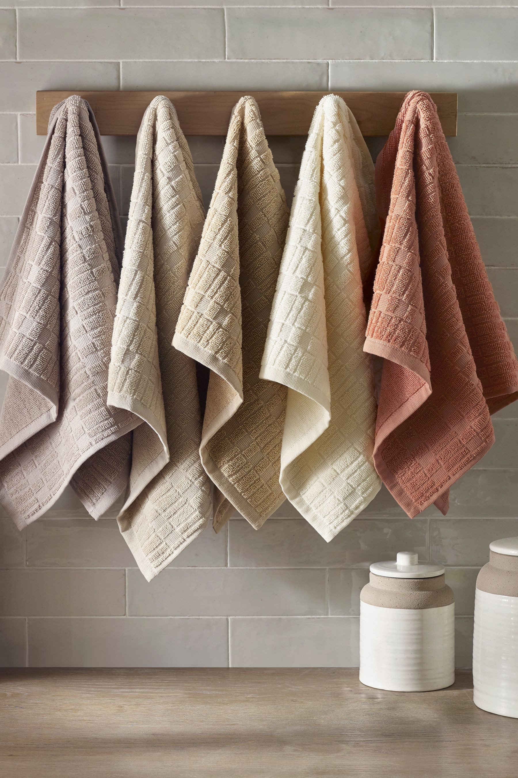 Next Geschirrtuch 5er-Set Frottee-Geschirrtücher aus 100 % Baumwolle, (5-tl günstig online kaufen