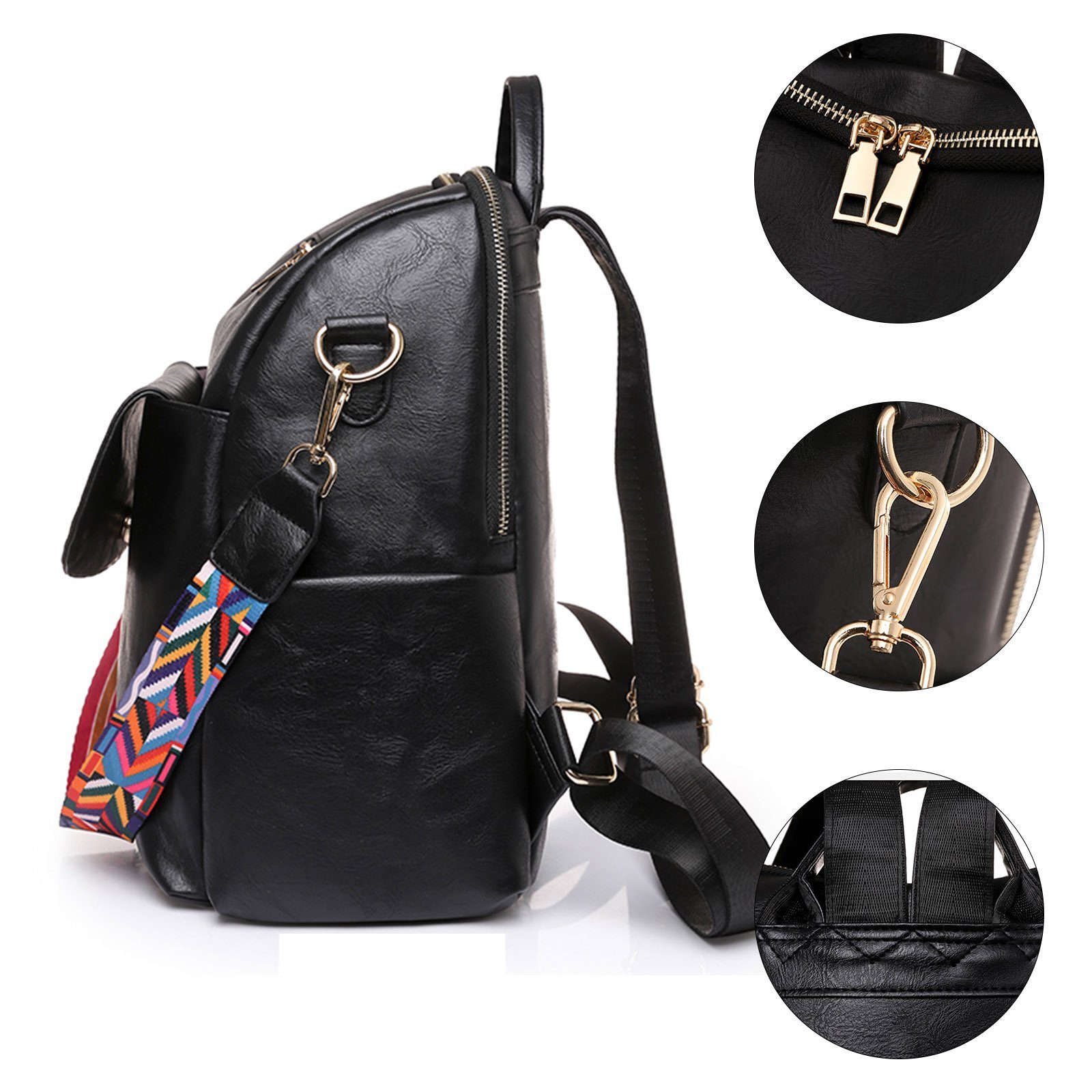 Tasche, Vintage, Schultertasche, Jungen Schule Reisen Reiserucksack Laptoprucksack Notebook Business Herren Lederrucksack für Damen Leder cm, Freizeit Teenager Arbeit Schulrucksack Laptop REDOM (32x35x17 Dunkelgrau Rucksack Rucksack),