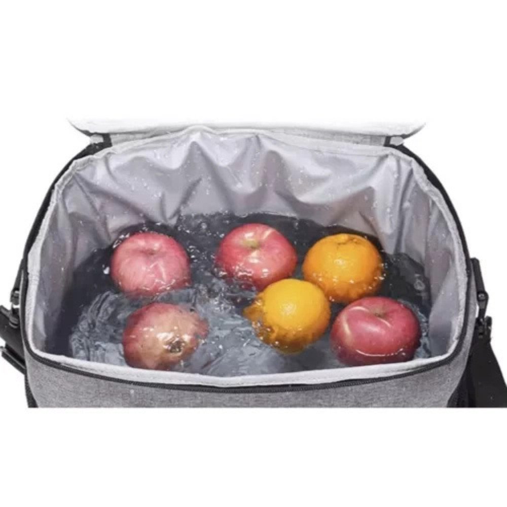 Trizand Kühltasche Thermotasche Tasche XL, 20 l, zwei Kühlakkus, verstellbarer Tragegurt – Bild 2 von 5