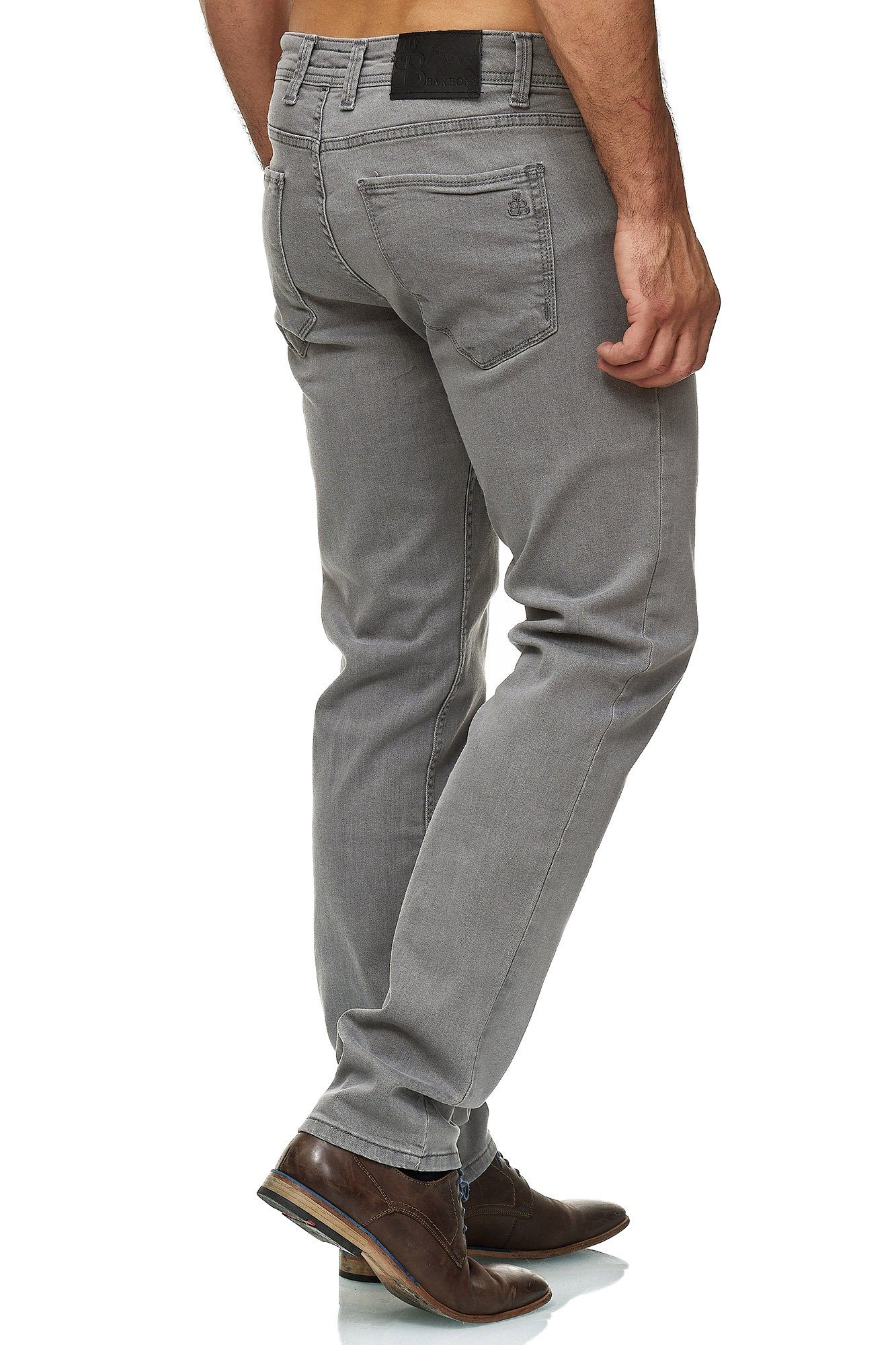5-Pocket-Jeans Fit Herren 5-Pocket Design 06-Hellgrau BARBONS Regular