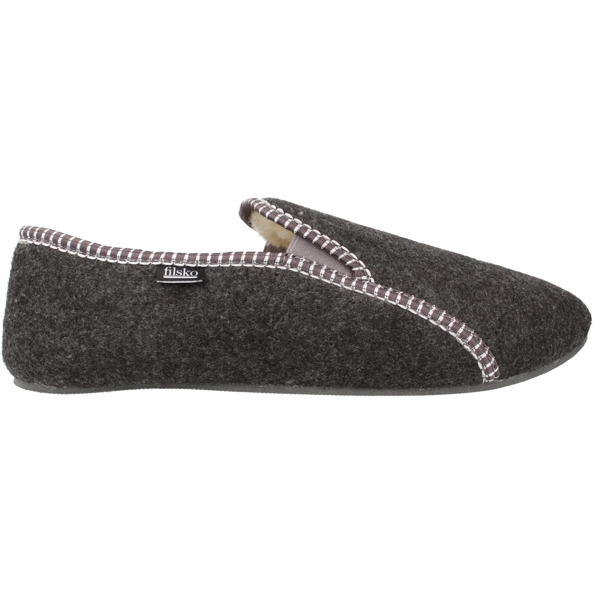 filsko Balk Herren Filz Hausschuh mit Gummisohle, zum schlupfen, Slip-On