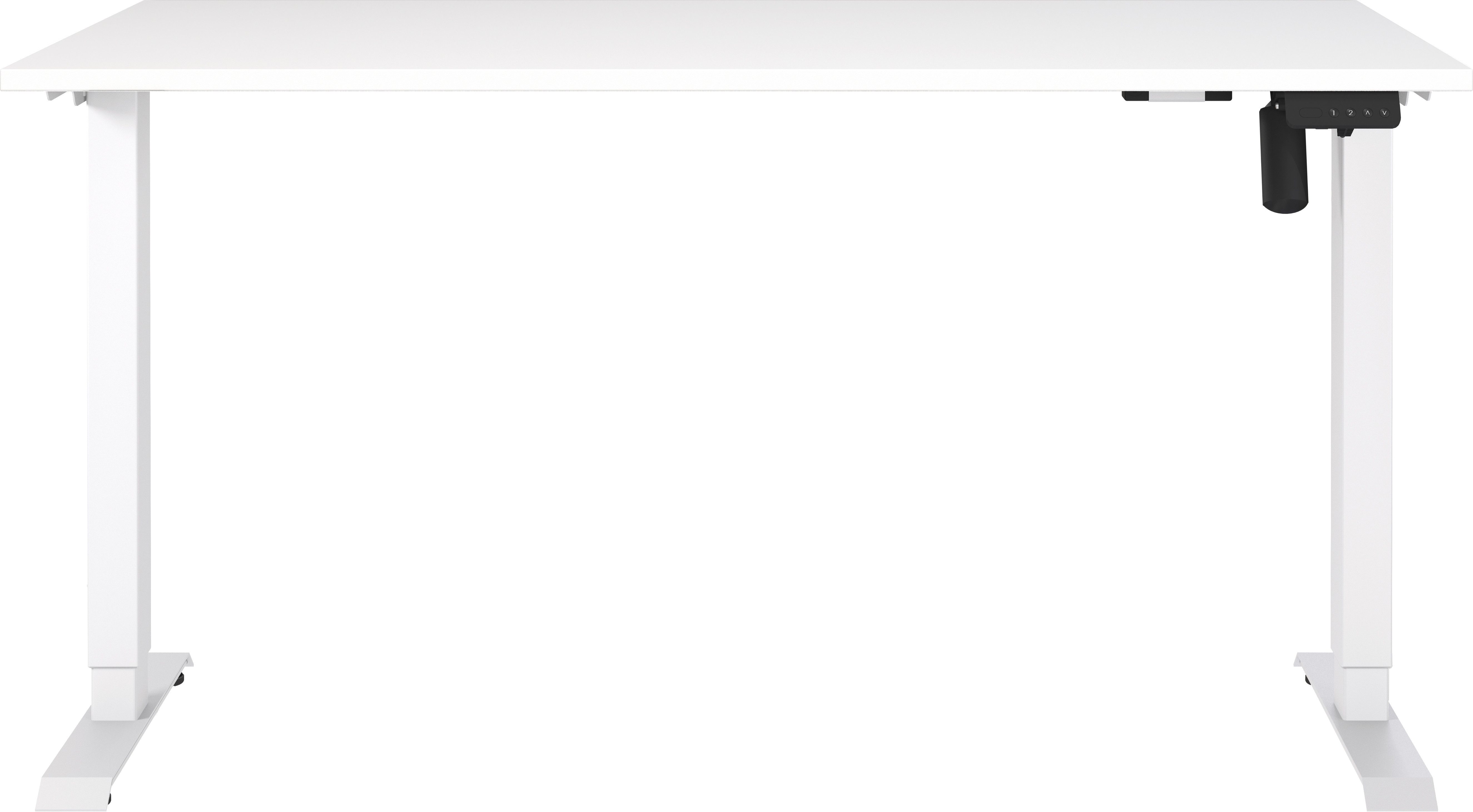 GERMANIA Schreibtisch Boras, elektrisch höhenverstellbar, Breite 120/140/16 günstig online kaufen