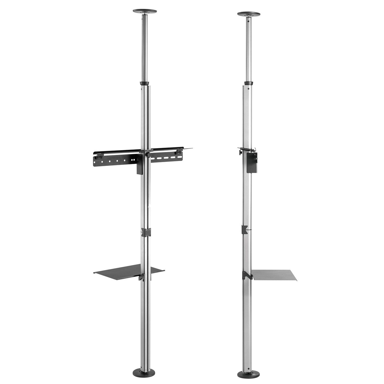 Maclean Halterung MC-791 TV Decken-Boden-Halterung 37-70 Zoll 30 kg, (bis 70 Zoll, VESA 600x400 360° drehbar mit Ablage) – Bild 4 von 5