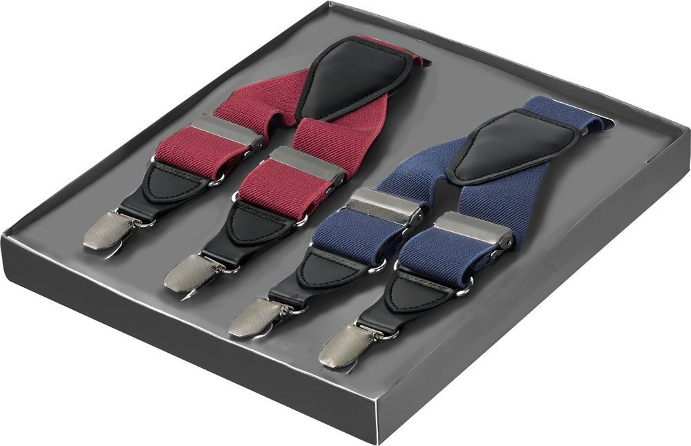 Franco Bettoni Hosenträger (Packung, 2er Pack) mit edlen Leder-Elementen günstig online kaufen