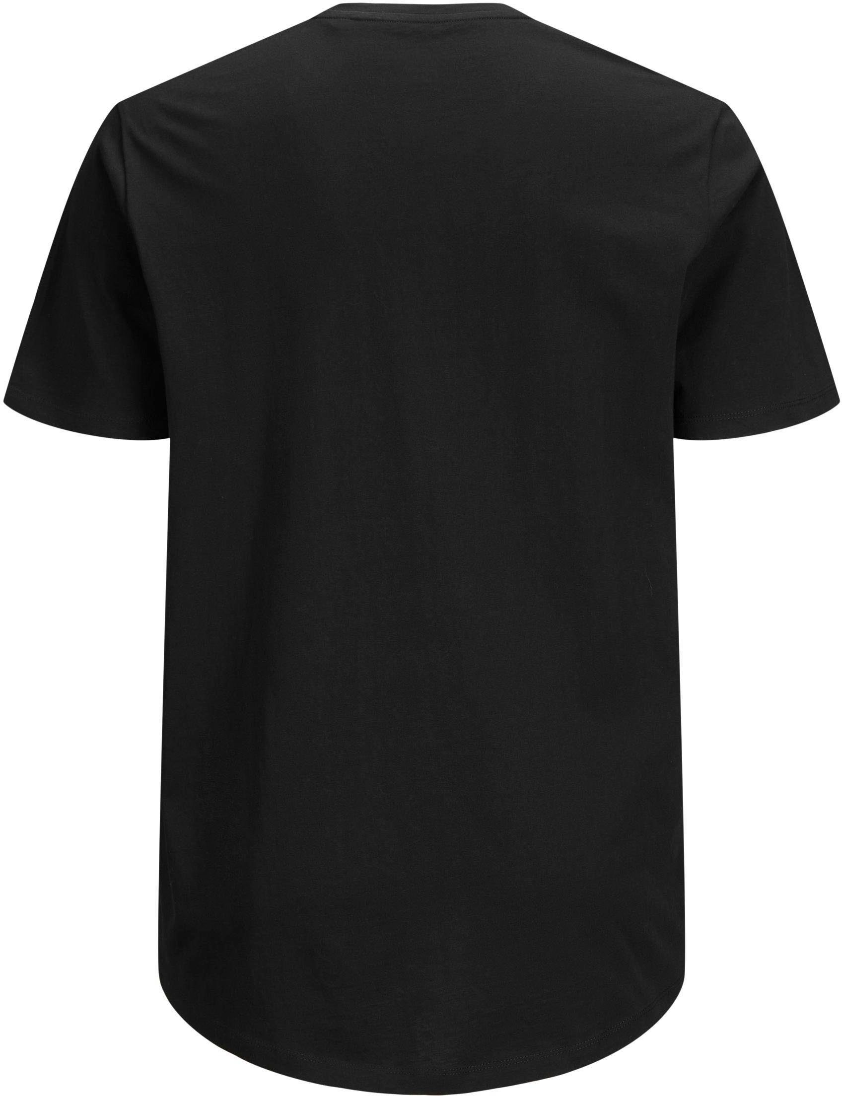 Jack & Jones PlusSize T-Shirt NOA TEE mit abgerundetem Saum, bis Größe 6XL