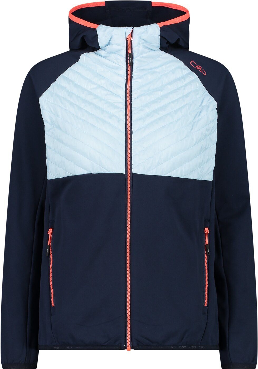 Outdoorjacke WOMAN JACKET FIX HOOD HYBRID N950 BLACK BLUE