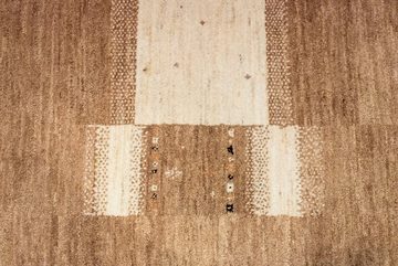 Wollteppich Loribaft Teppich handgeknüpft braun, morgenland, rechteckig, Höhe: 15 mm, handgeknüpft