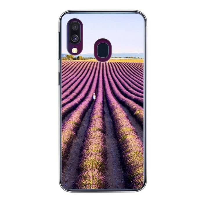 MuchoWow Handyhülle Lavendelfelder in der Provence in Frankreich Handyhülle Samsung Galaxy A40 Smartphone-Bumper Print Handy
