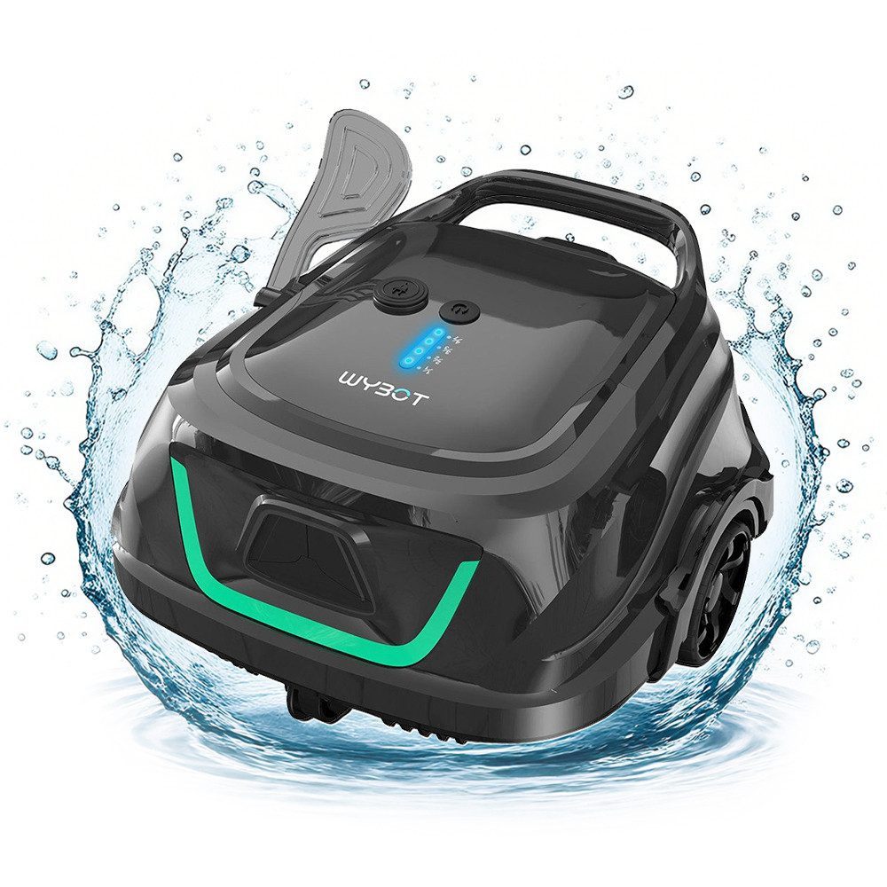 WYBOT 180-μm-Filter+Schaumstoffschicht, Selbstparkend, 120 min Laufzeit, 2,5 H Schnellaufladung