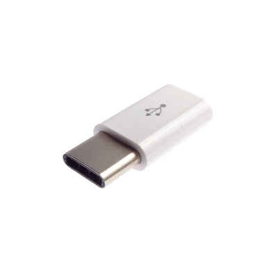 shortix USB-C-Adapter: Micro-B-Buchse auf USB Typ-C-Stecker USB-Adapter USB-C zu USB Micro-B