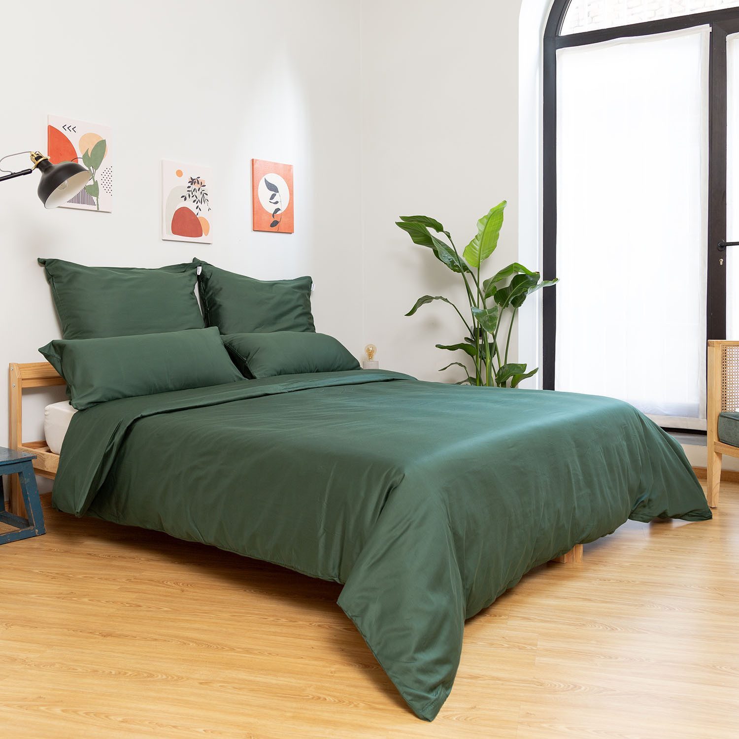Wolkenfeld Kissenbezug Mako-Satin Baumwolle Kopfkissenbezug - Premium Kissenbezug, (1 Stück), Größe 80x80 und 40x80 cm; versteckter Reißverschluss