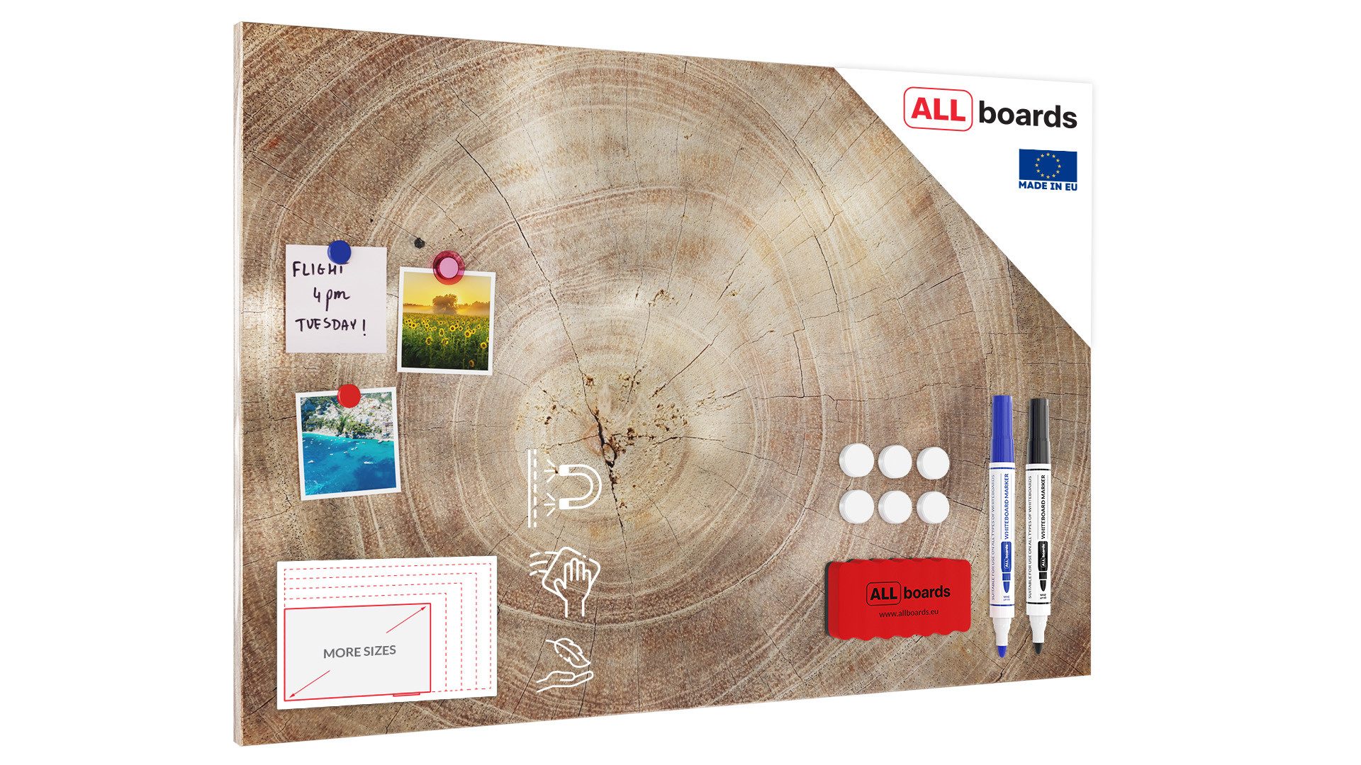 ALLboards Magnettafel ALLboards Metallische Magnettafel BAUMSTAMM günstig online kaufen