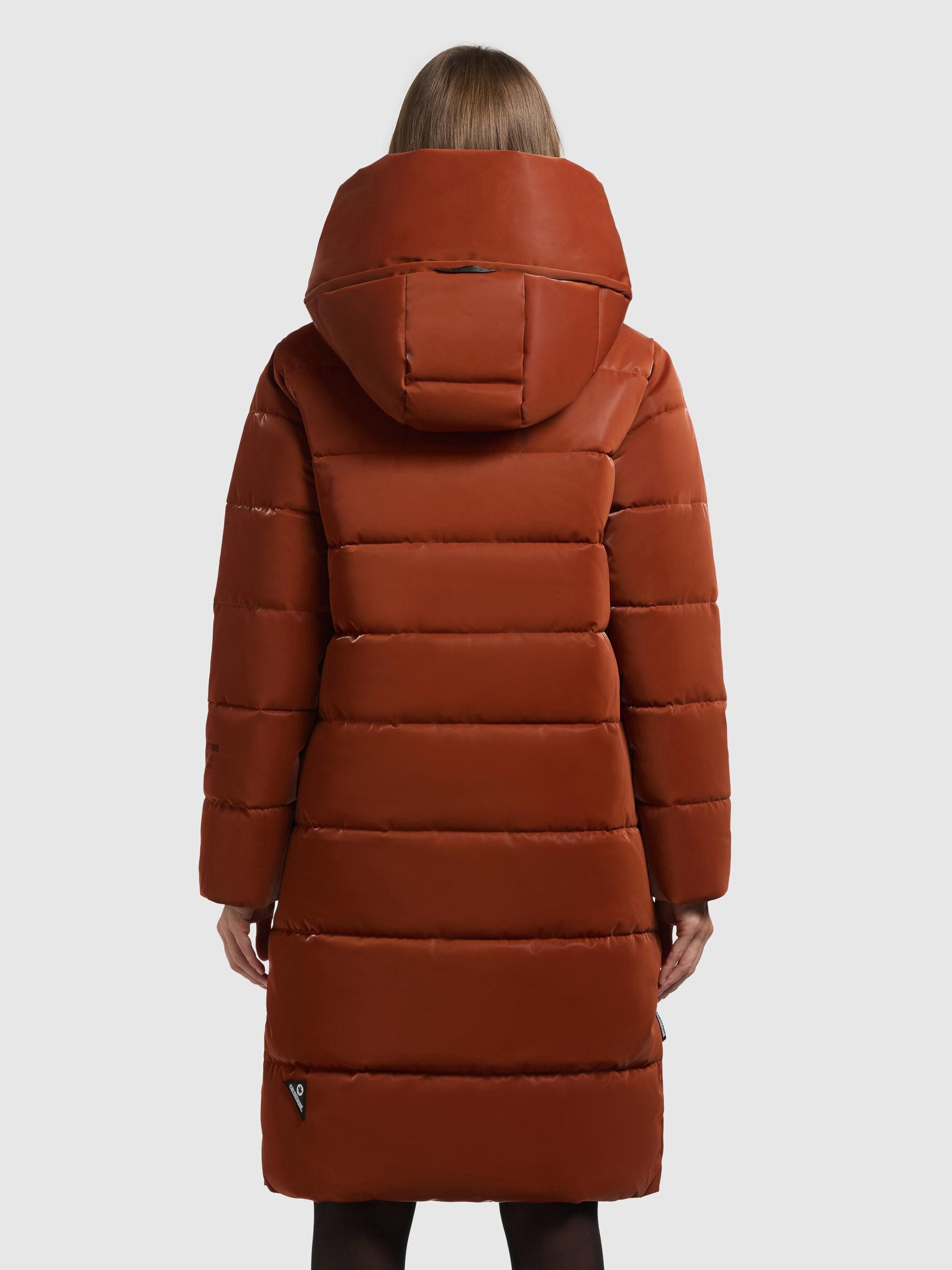 khujo Steppmantel Jilias6 Shiny Wintermantel aus einem auffällig glänzendem Material