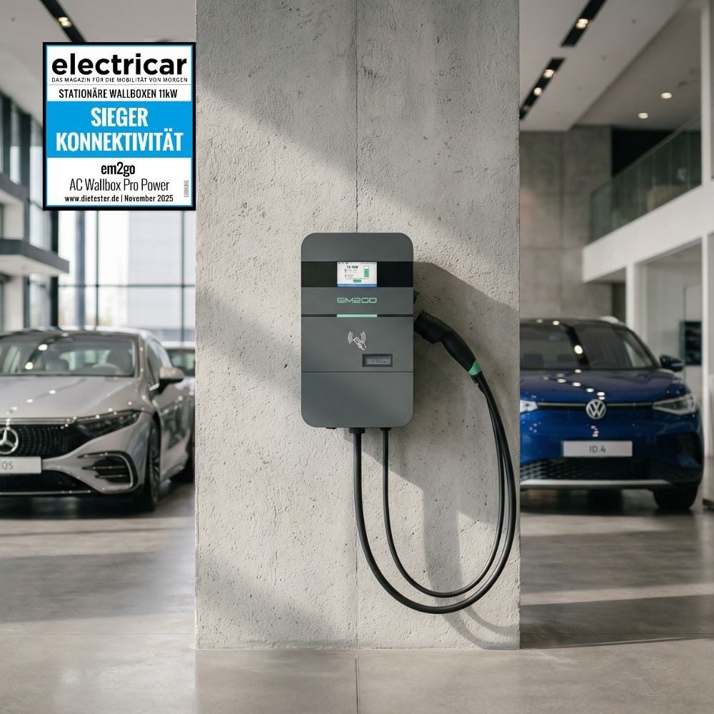 EM2GO Elektroauto-Ladestation Wallbox Pro Power 2G 11kW, stationär 11kW / 32A