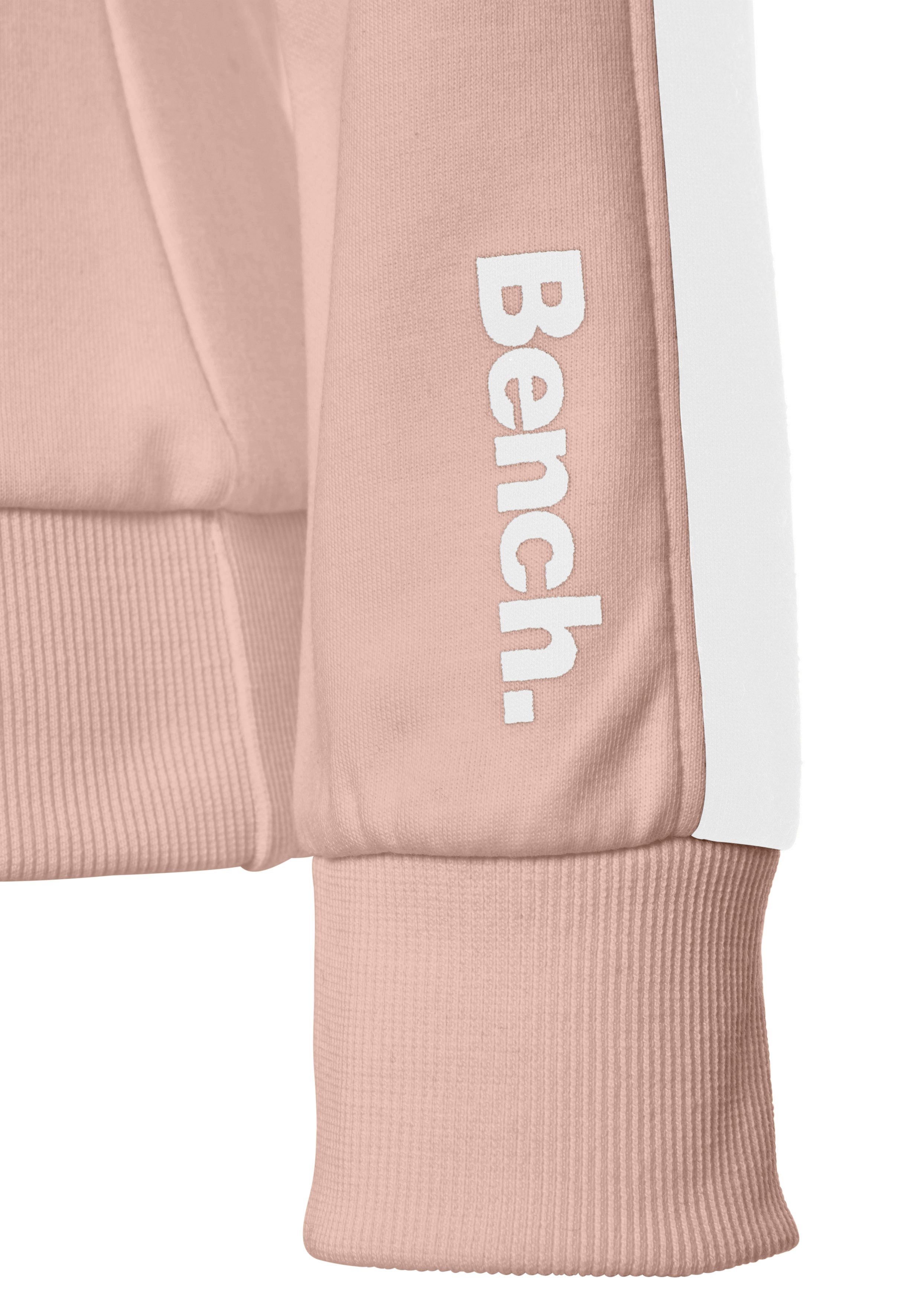 Bench. Loungewear Kapuzensweatshirt mit Seitenstreifen und Kängurutasche, Loungewear