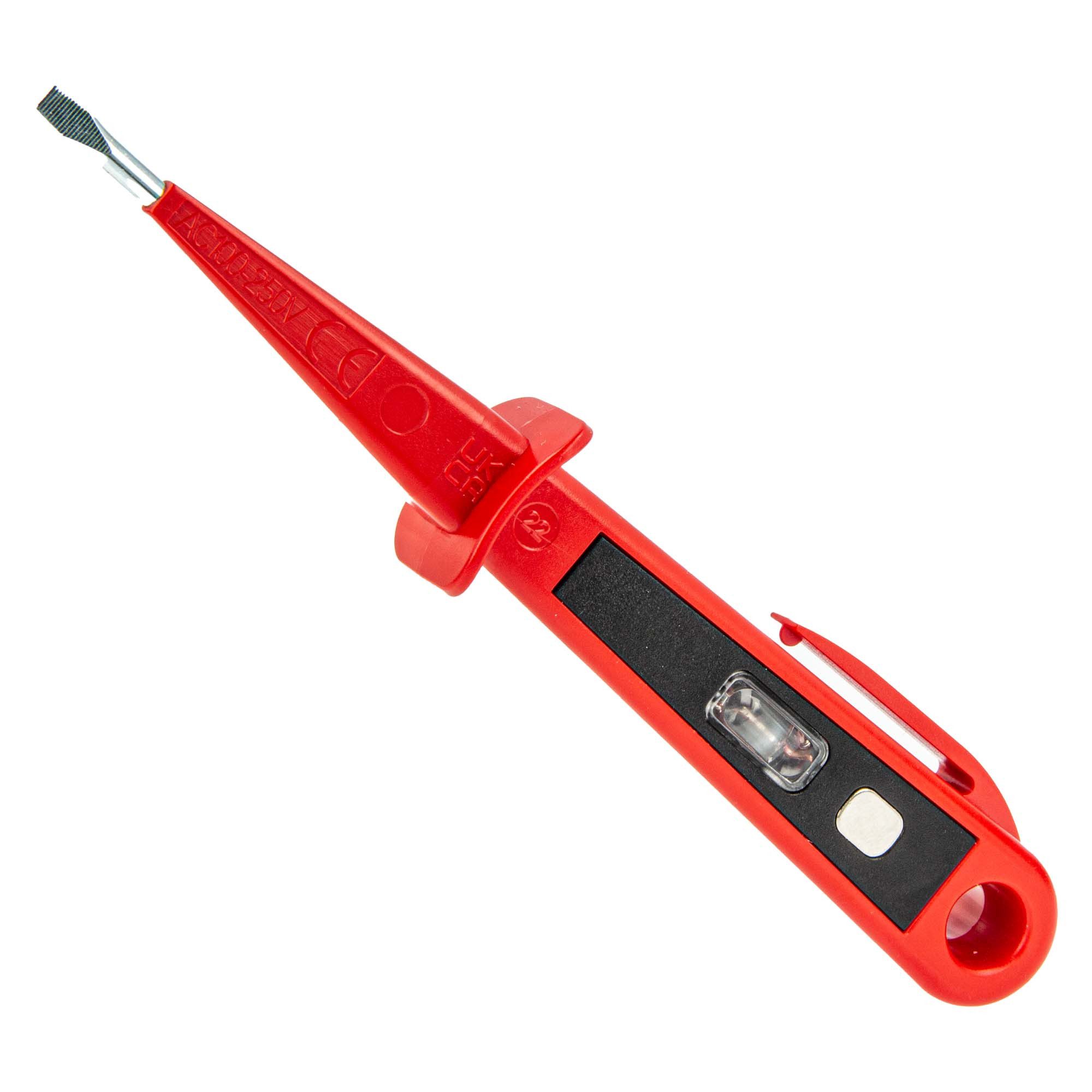 EUROTOOLS Schraubendreher Spannungsprüfer Phasenprüfer 250 V, Schlitz - Schraubendreher 150 mm