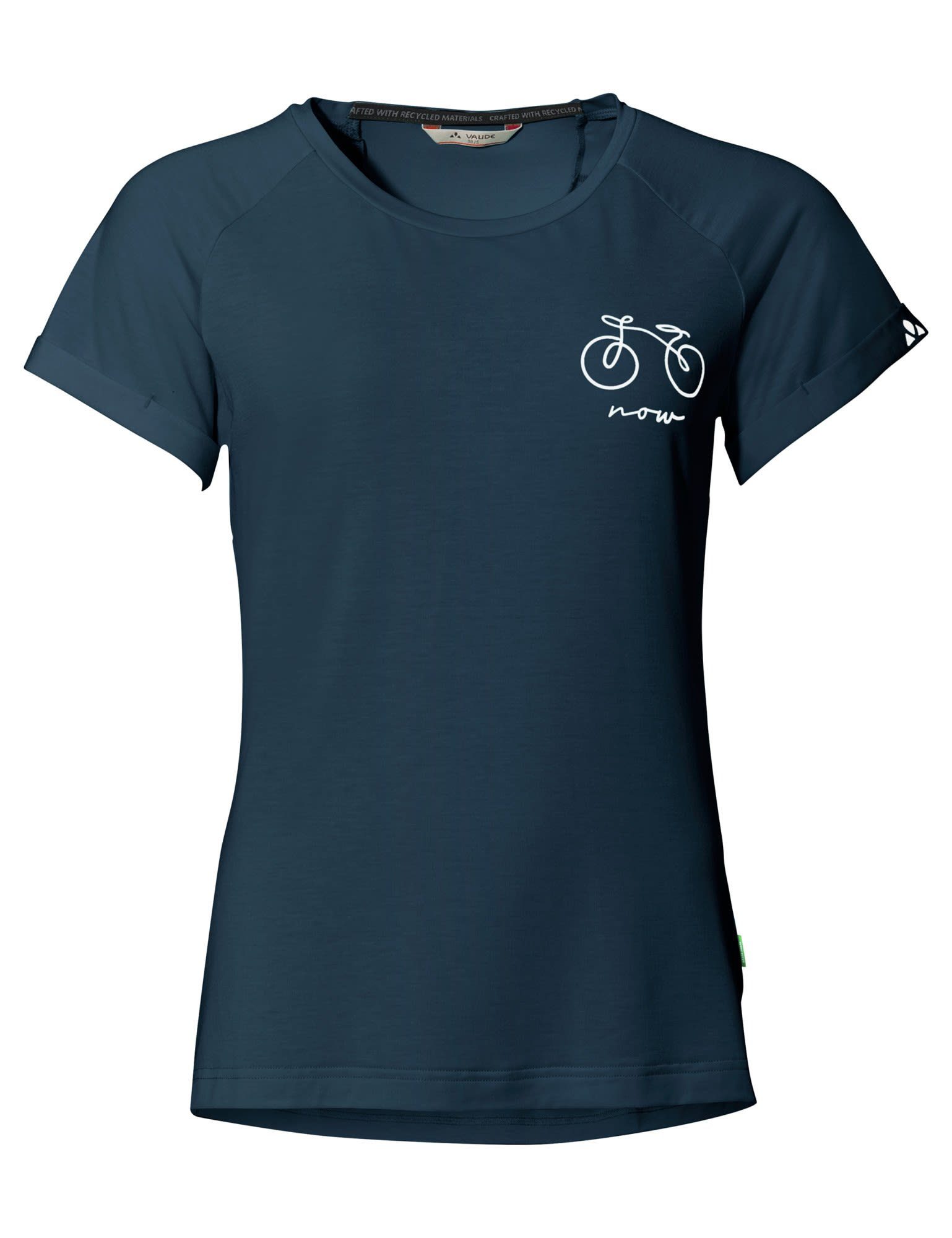 T-shirt Dark Sea T-Shirt Damen Cyclist 2 VAUDE Womens Vaude Kurzarm-Shirt