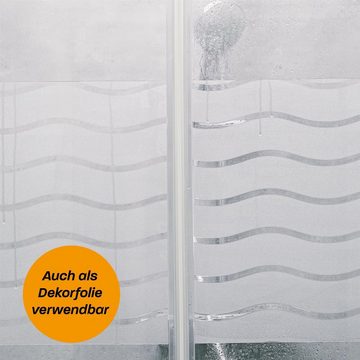 Fensterfolie Fensterfolie in Wellenform, Hinrichs, blickdicht, Selbsthaftend 42x200cm