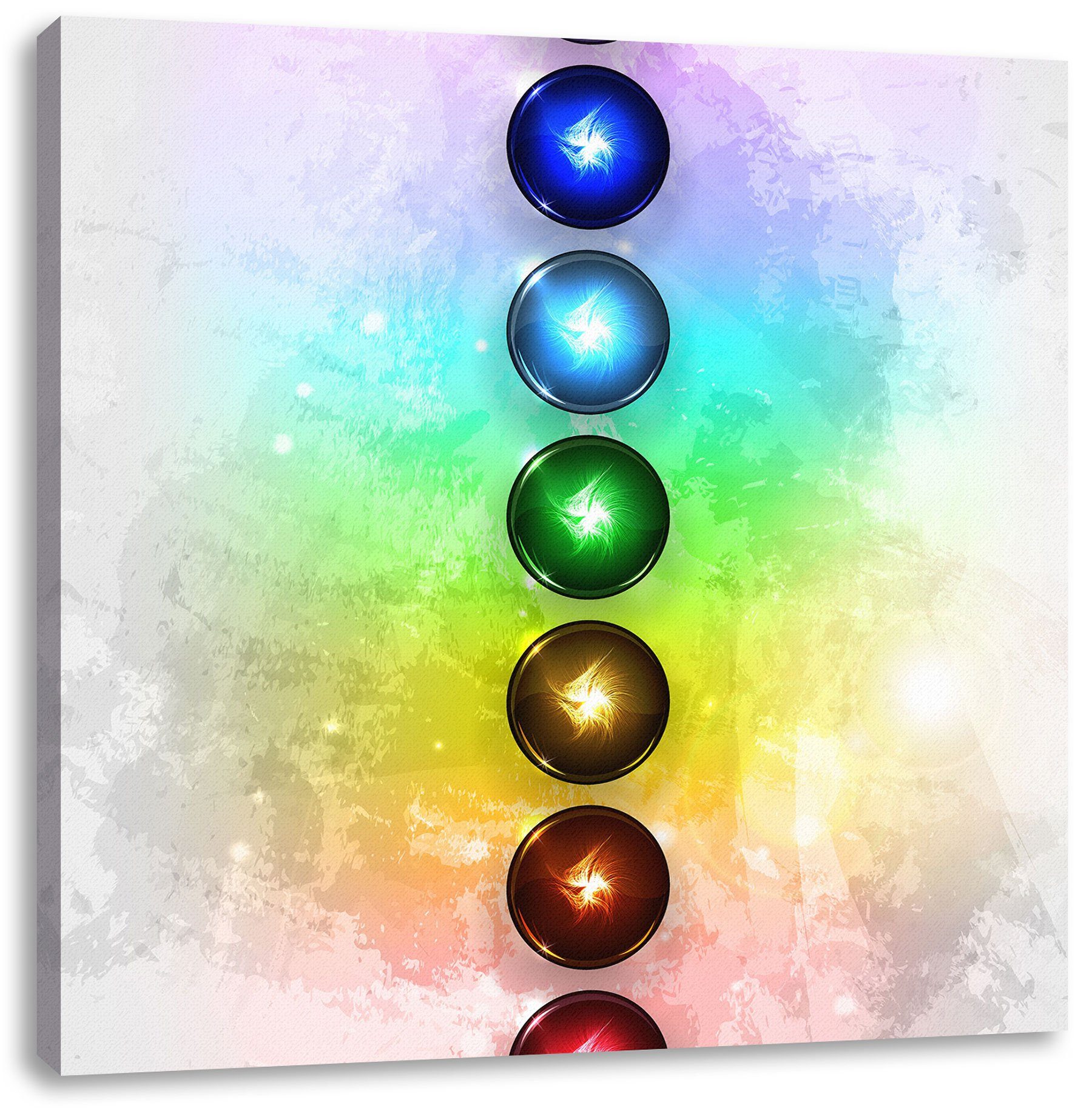 Leinwandbild Chakra Eneregieelemente
