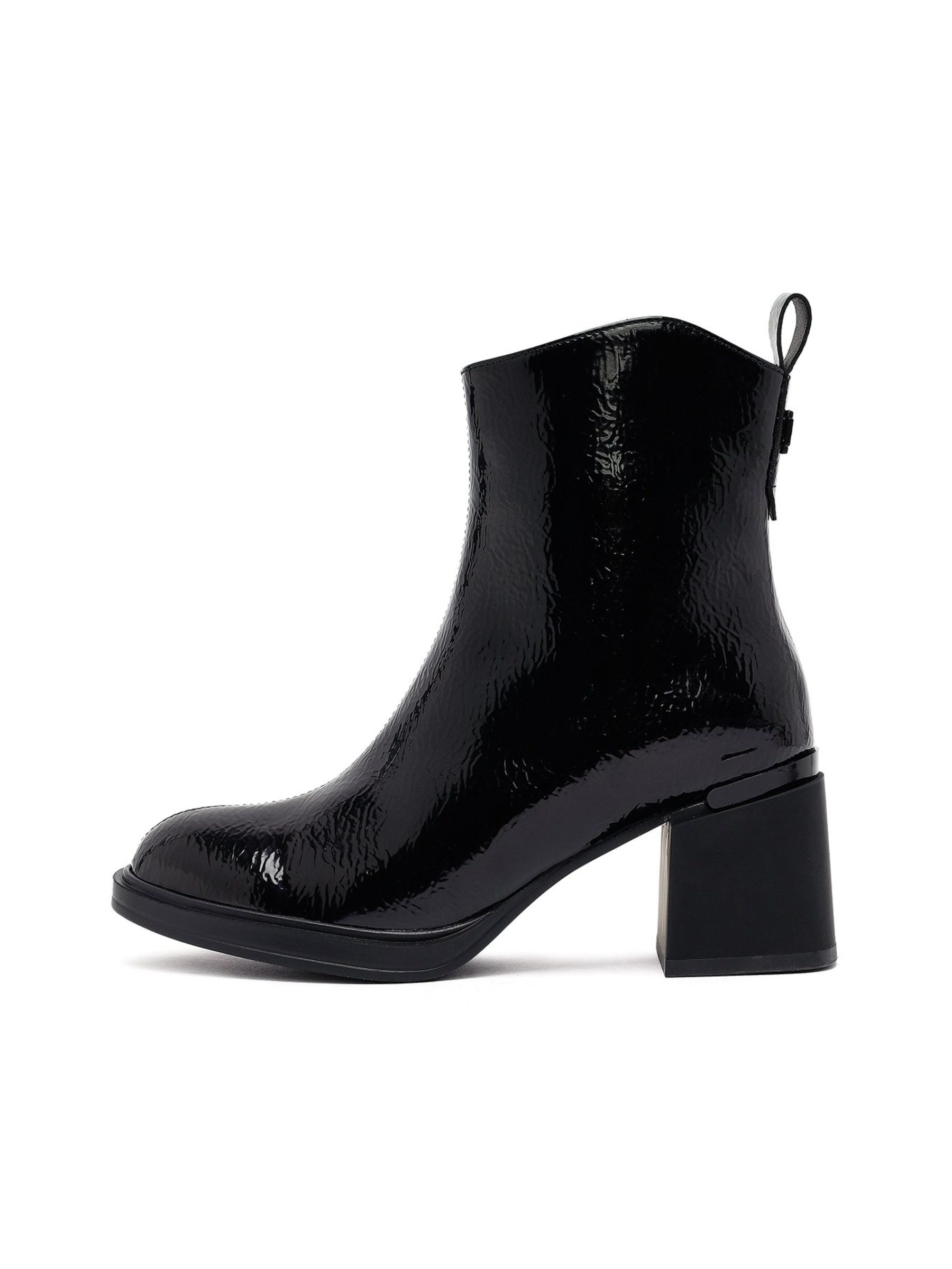 Derimod Absatz-Stiefeletten aus Kunstlack Ankleboots