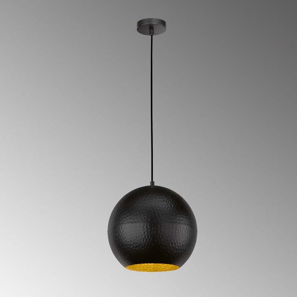 FISCHER & HONSEL Pendelleuchte, Leuchtmittel nicht inklusive, Pendelleuchte Esstischlampe Hängelampe Hammerschlag Wohnzimmerlampe