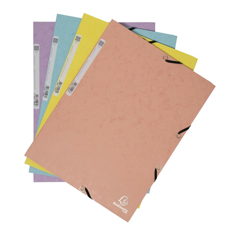 Bewerbungsmappe Exacompta 55560E Sammelmappe A4 Karton 400gr Sortiert - 5 Stück