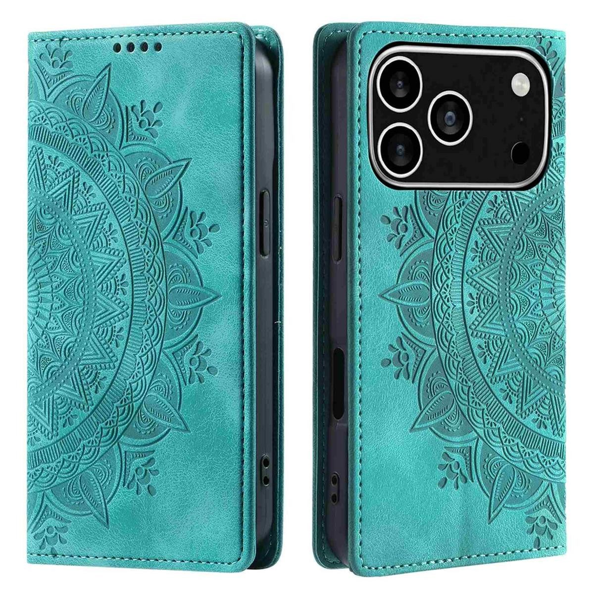CoverKingz Handyhülle Hülle für Apple iPhone 17 Pro Handyhülle Flip Case Cover Tasche, Mandala