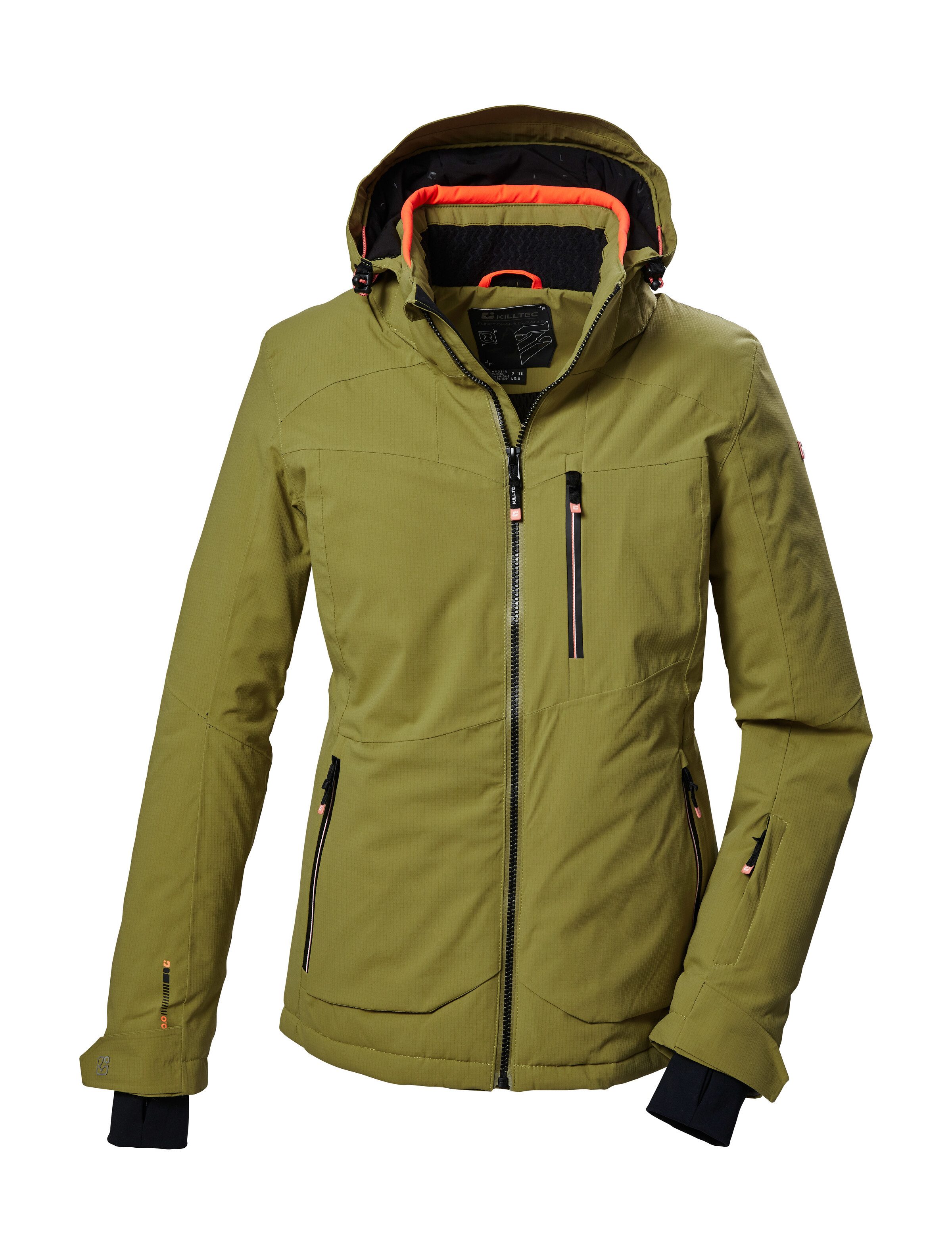 Killtec Skijacke KSW 36 WMN SKI JCKT Wasserdichte Damenjacke mit abnehmbarer Kapuze und Schneefang
