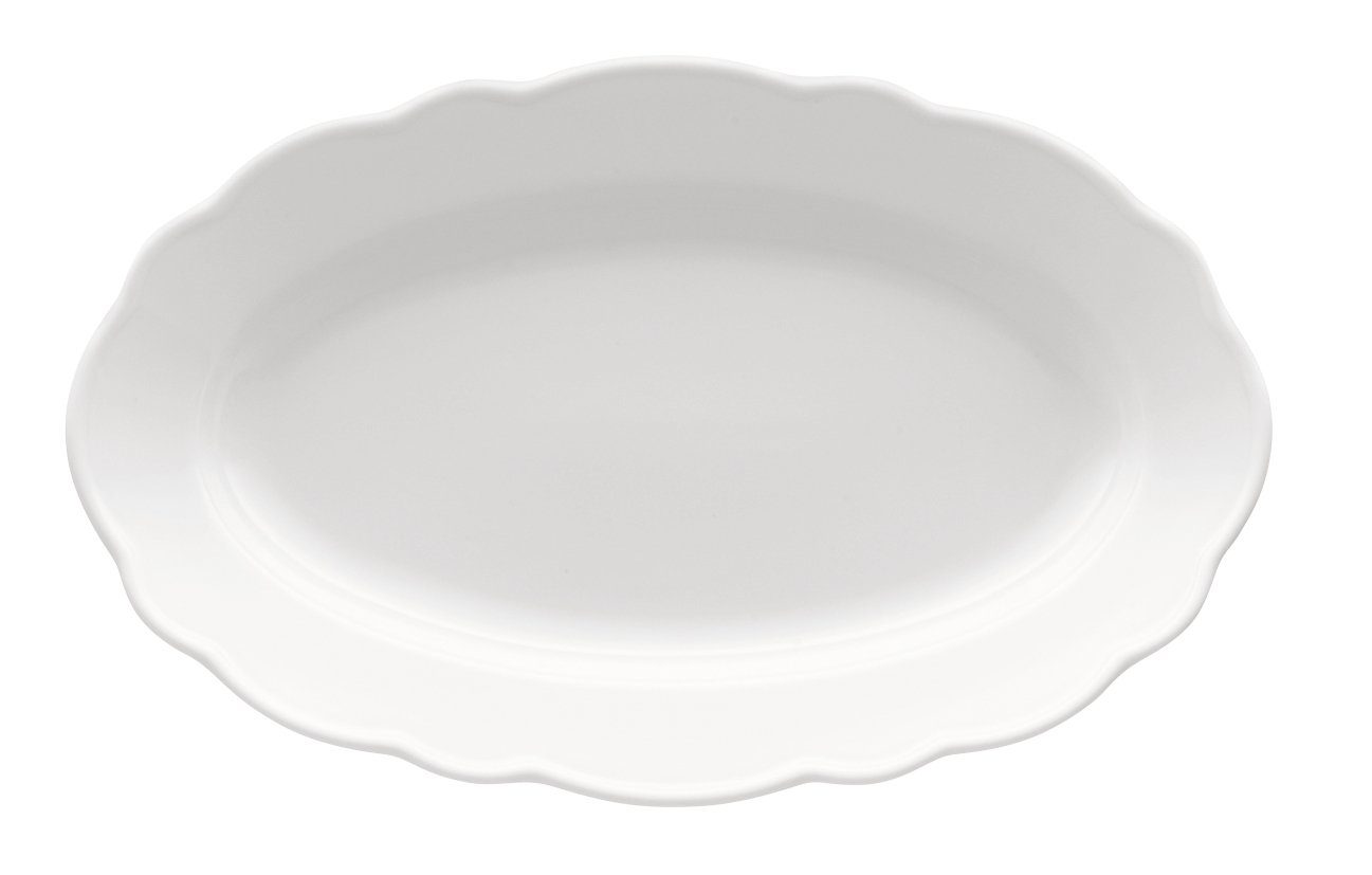 Servierplatte Maria Theresia Weiss Platte oval 35 cm