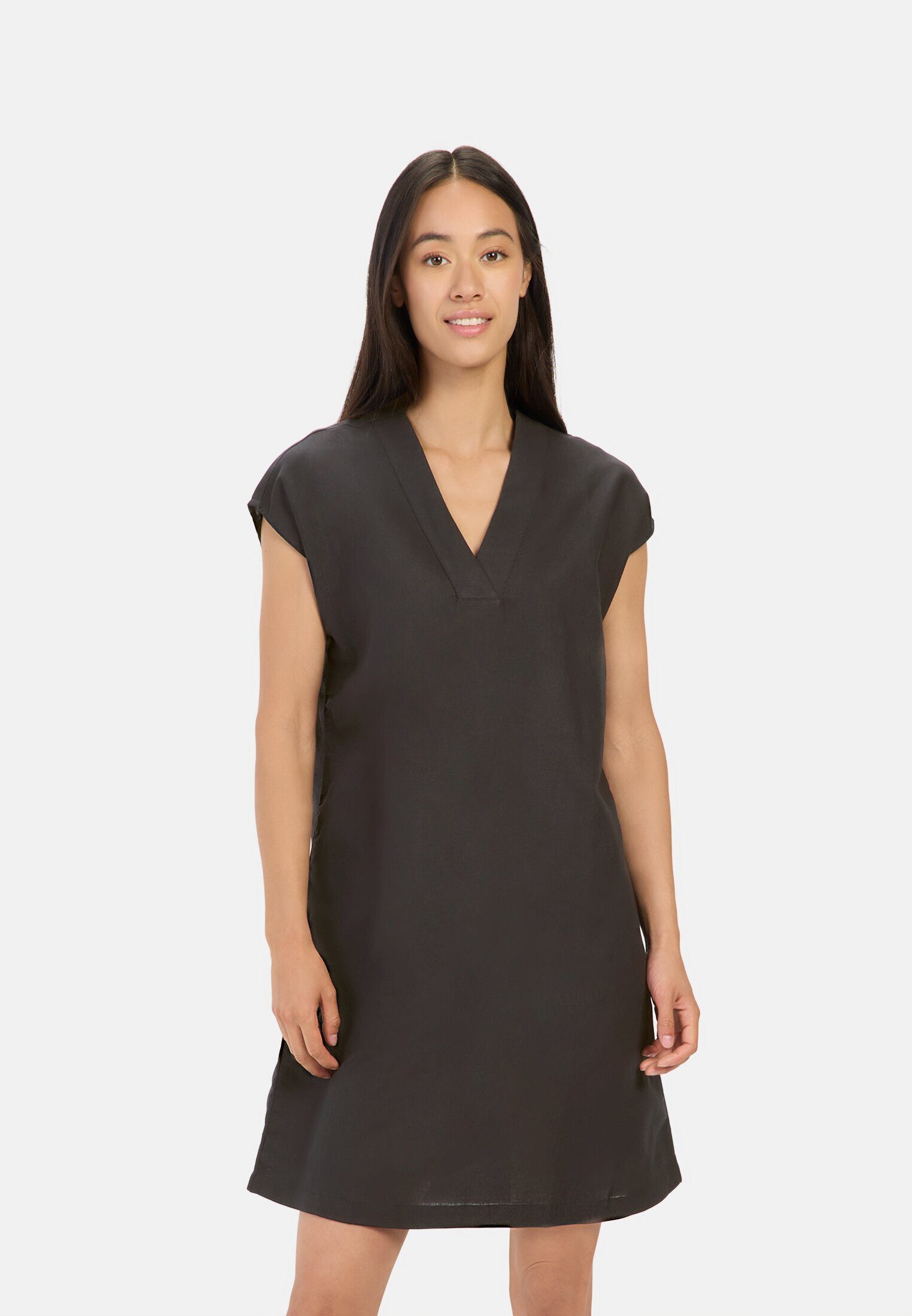 camel active Sommerkleid mit V-Ausschnitt extrakurzer Arm V-Ausschnitt günstig online kaufen