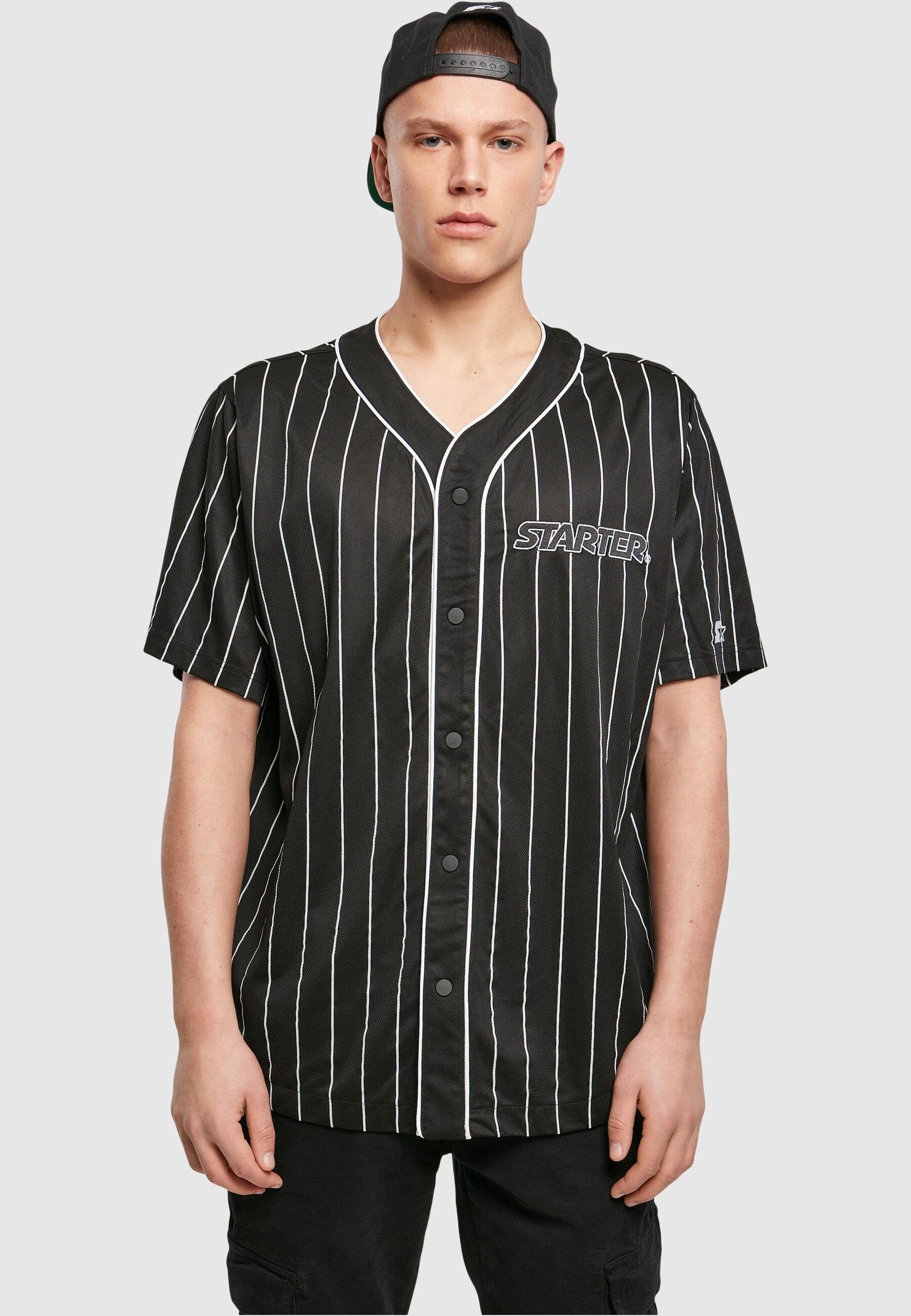 Baseball Langarmhemd Label Jersey Schwarz Black Starter Starter (1-tlg) Herren Starter