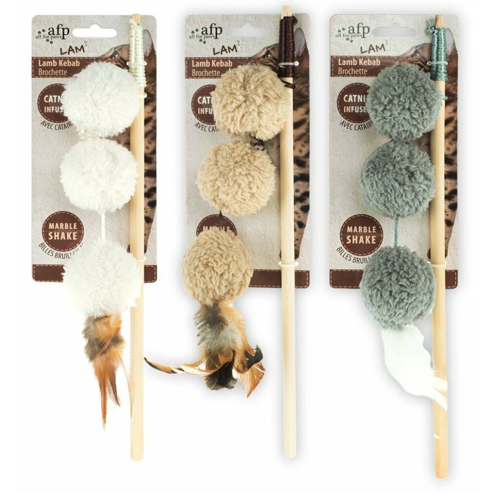 Tierkuscheltier AFP Lambswool-Lamb Kebab Wand Catnip