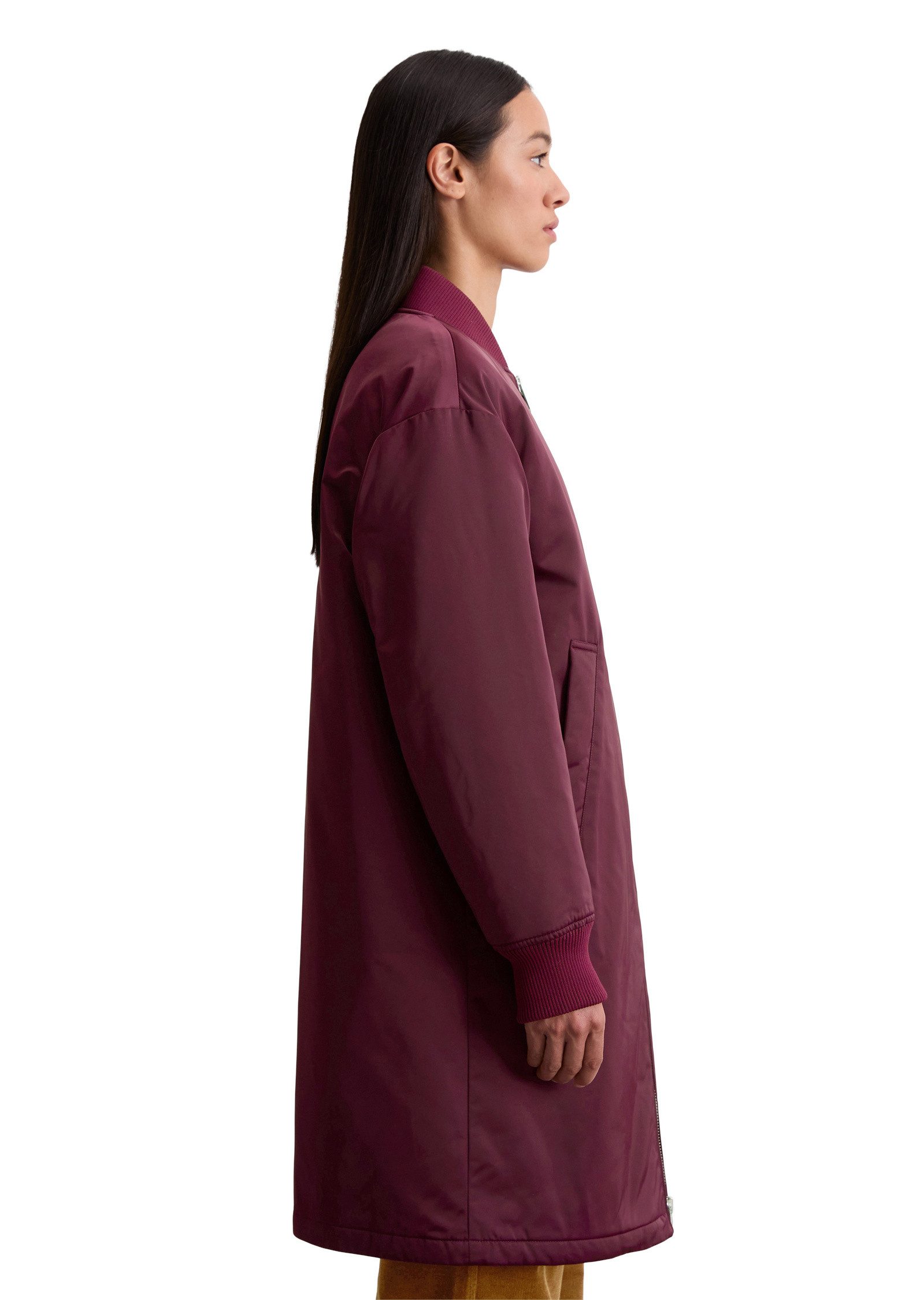 Marc O'Polo Kurzmantel aus recyceltem Polyester-Twill