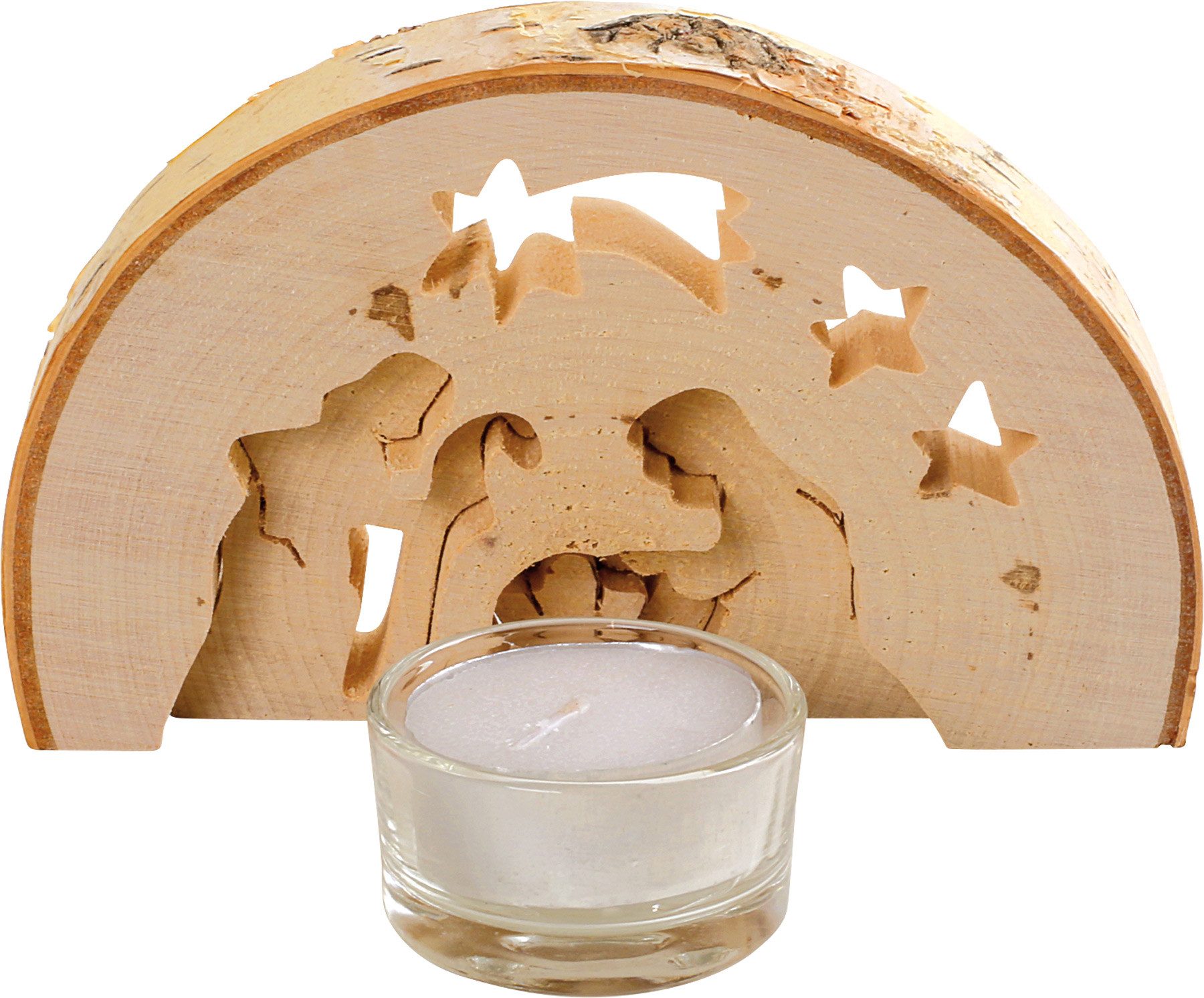 small foot GmbH & Co. KG Krippe Weihnachtskrippe 3D-Krippe Weihnachtsdeko Holzkrippe