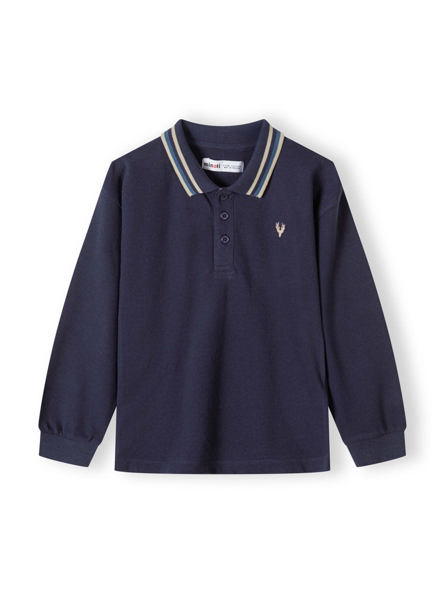 MINOTI Poloshirt 2er-Pack Poloshirts mit Kragen und Stickerei (2y-14y) trendiges Design – Bild 4 von 5