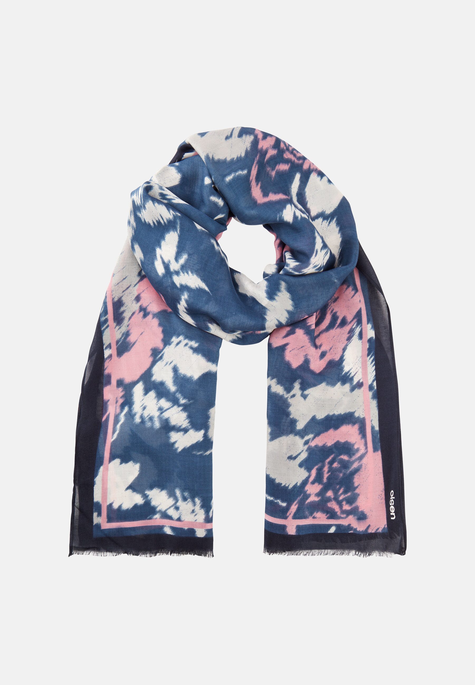 Olsen Modeschal Schal mit floralem Panneaux-Print