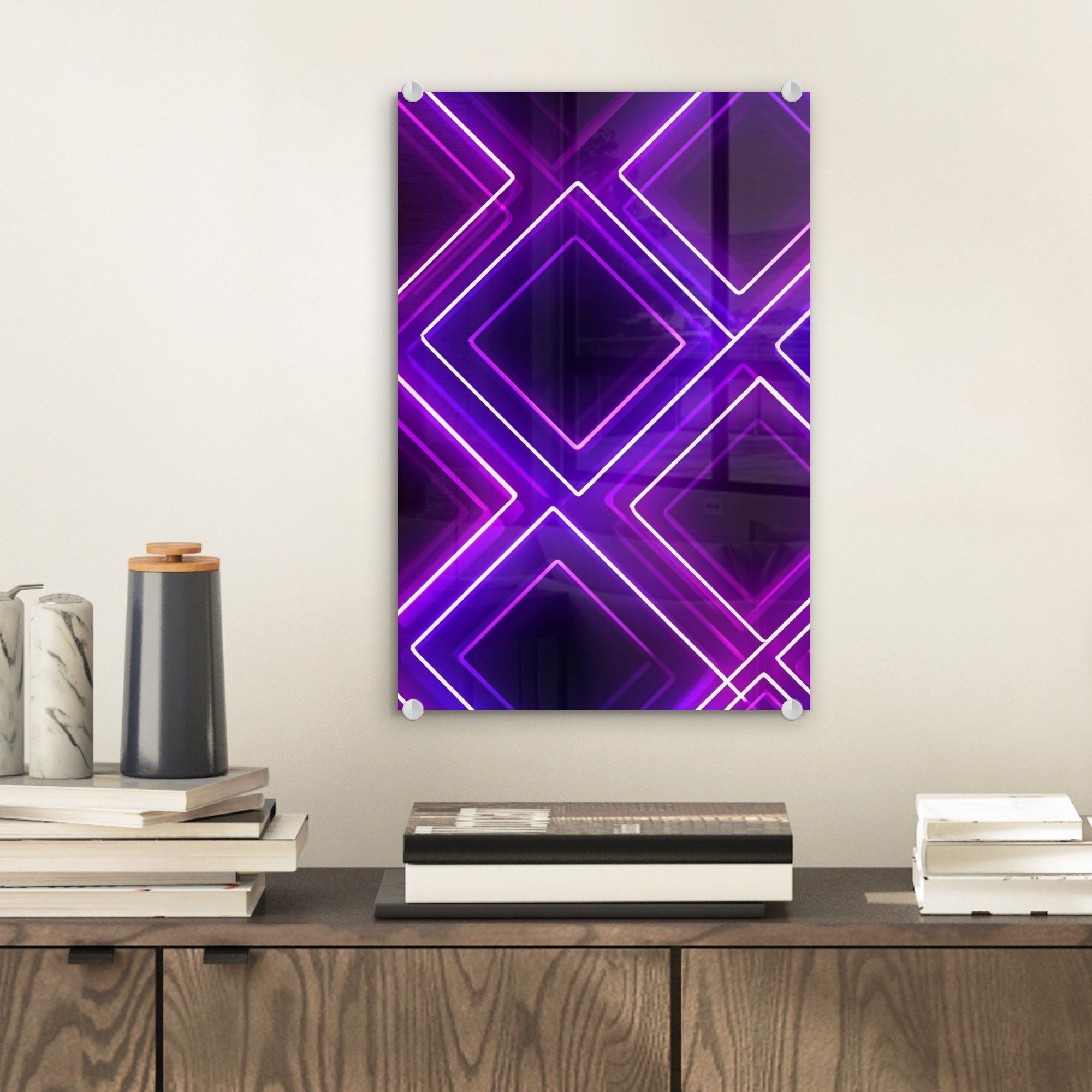 MuchoWow Acrylglasbild Diamanten - Neon - günstig online kaufen