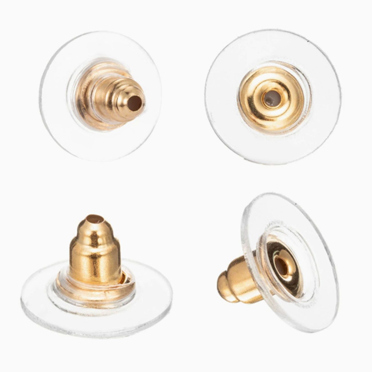 FELIXLEO Ohrring-Set Silikon Ohrring Stopper Klar & Gummi Ohrstecker Verschluss (100-tlg)