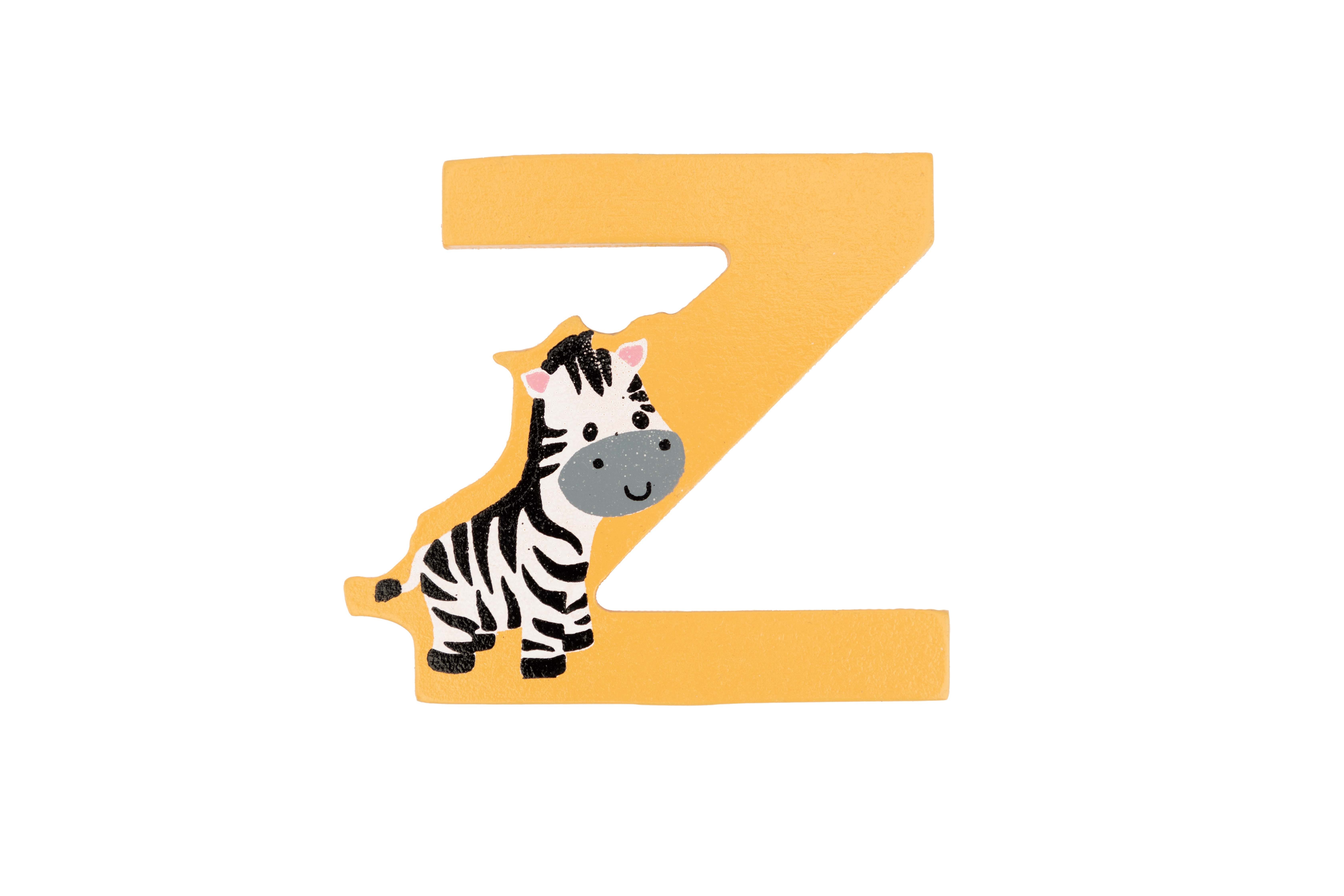 El Puente Deko-Buchstaben Holzbuchstabe Z "Zebra", Handmade, Handmade
