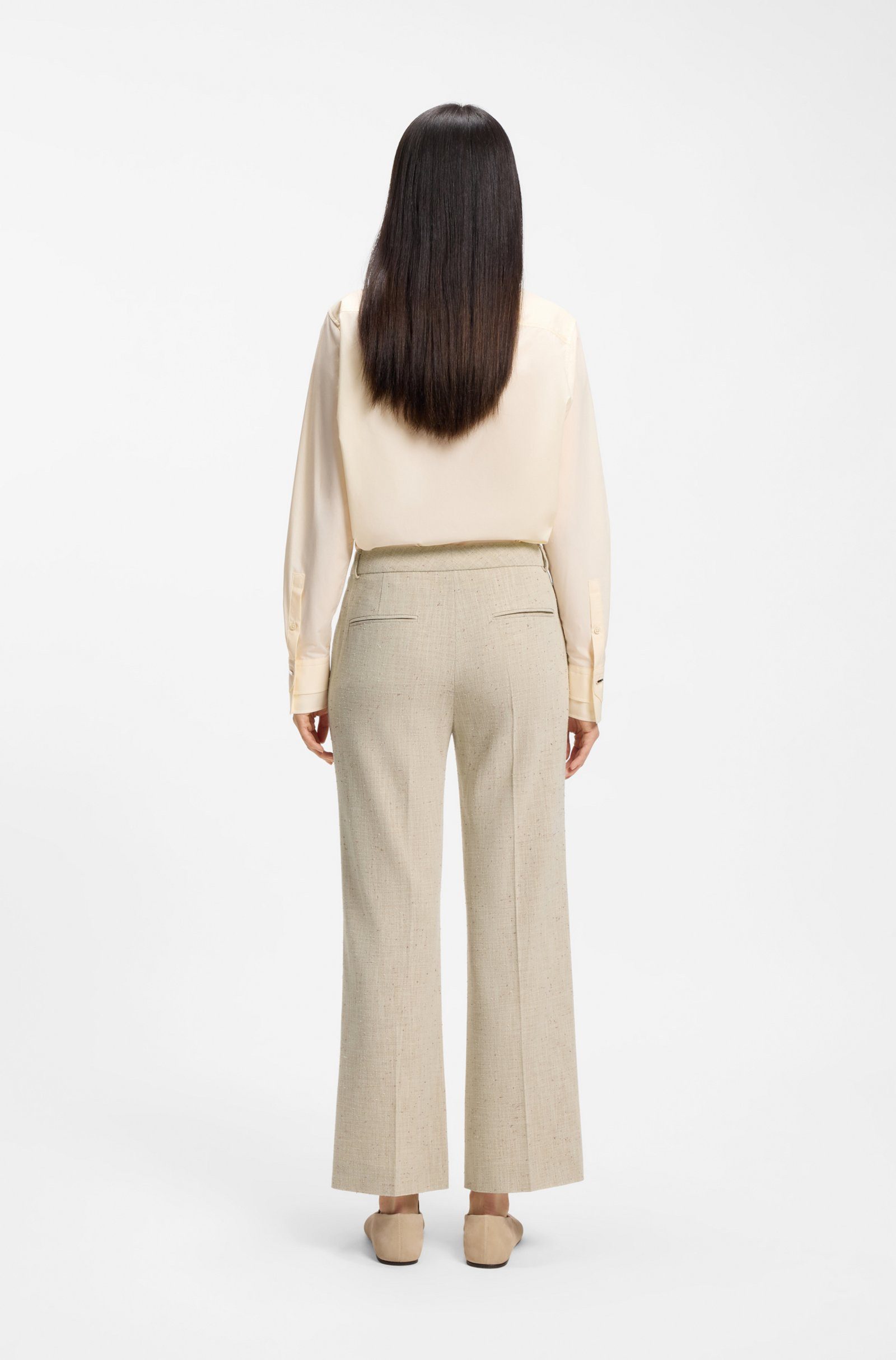 BOSS Stoffhose Talia Crop (1-tlg)